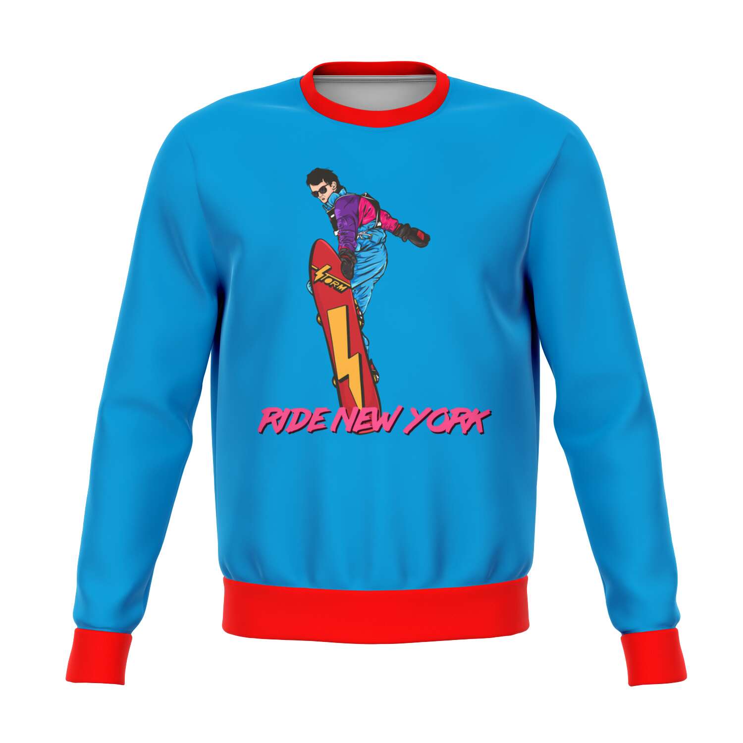 Ride New York Ugly Christmas Sweater - Powderaddicts