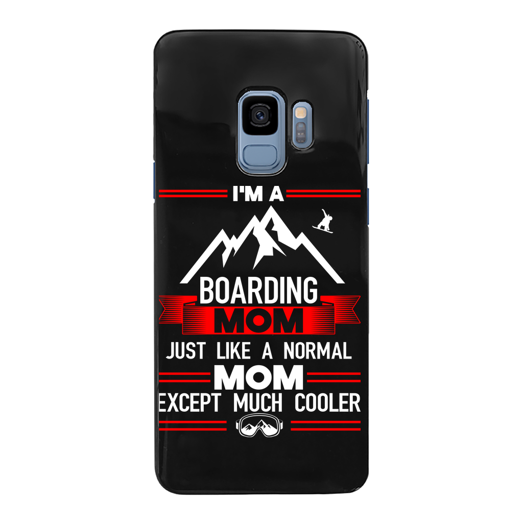 i'm a boarding mom Back Printed Black Hard Phone Case - Powderaddicts