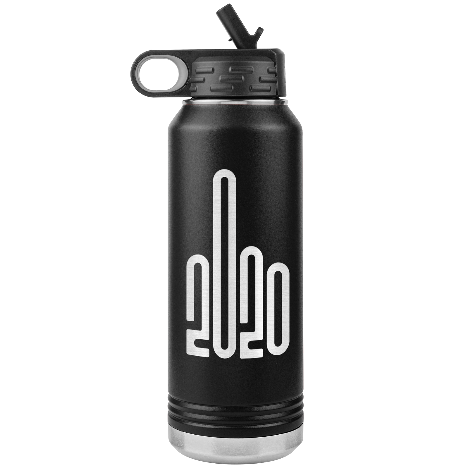2020 Middle Finger 32oz Water Bottle Tumbler - Powderaddicts