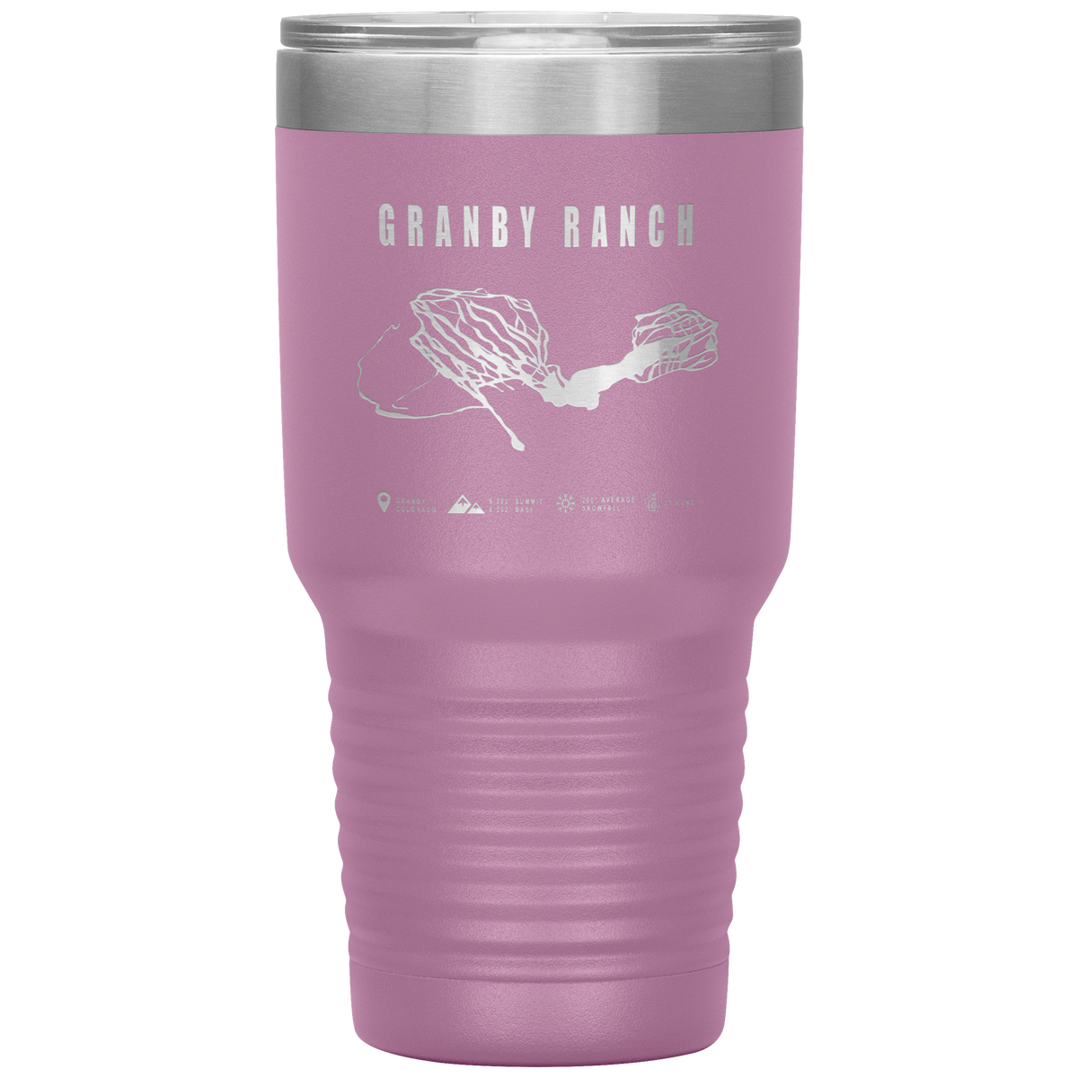 Granby Ranch Colorado Ski Trail Map 30oz Tumbler - Powderaddicts