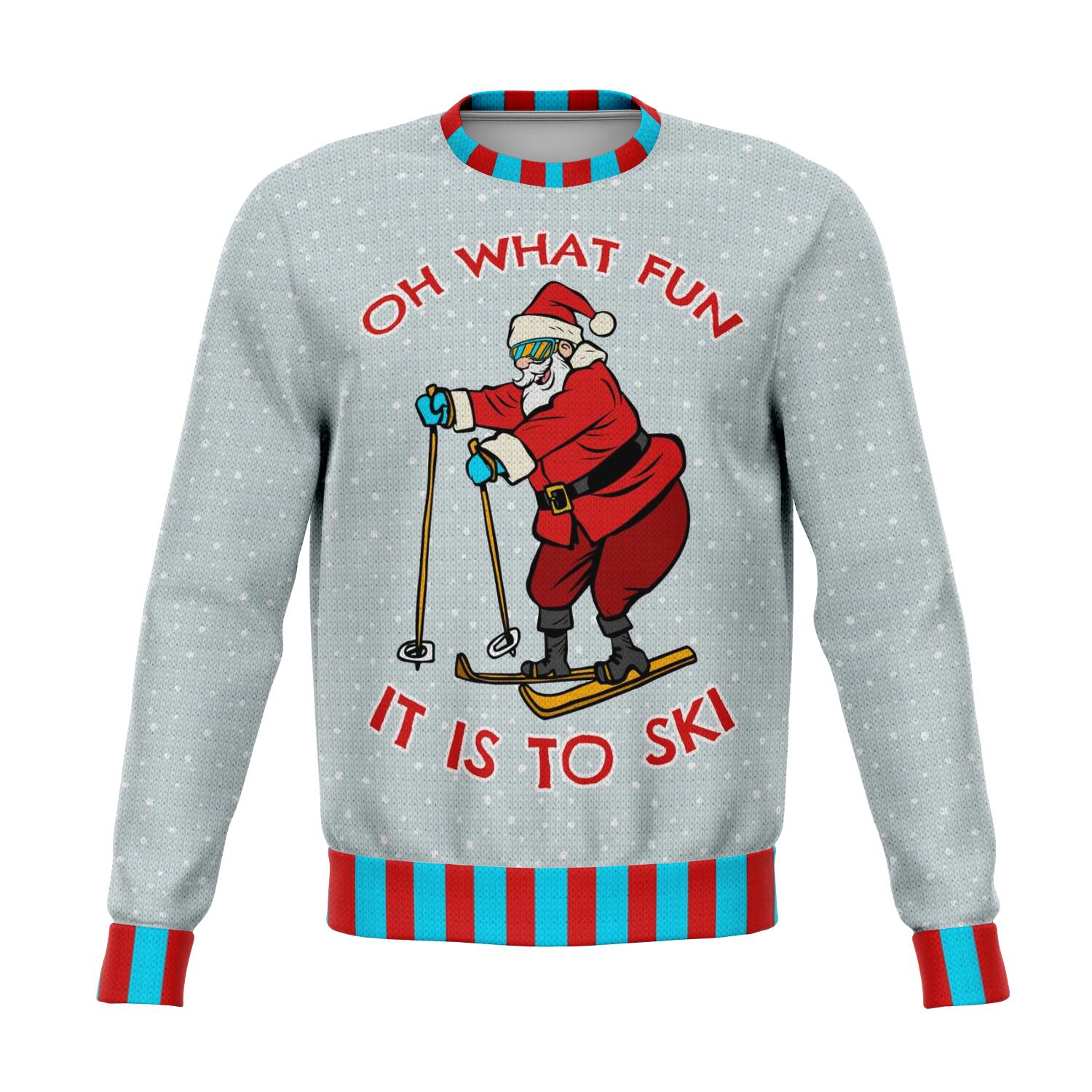 Oh What Fun It Is To Ski Ugly Christmas Sweater Order By December 5 - Powderaddicts