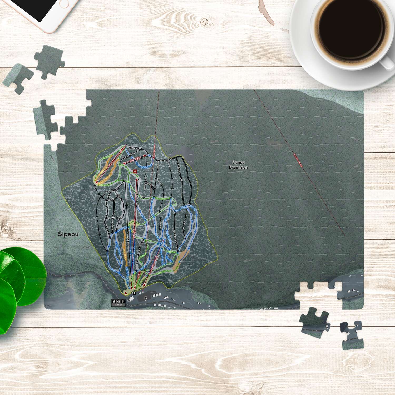 Sipapu New Mexico Ski Trail Map Puzzle - Powderaddicts