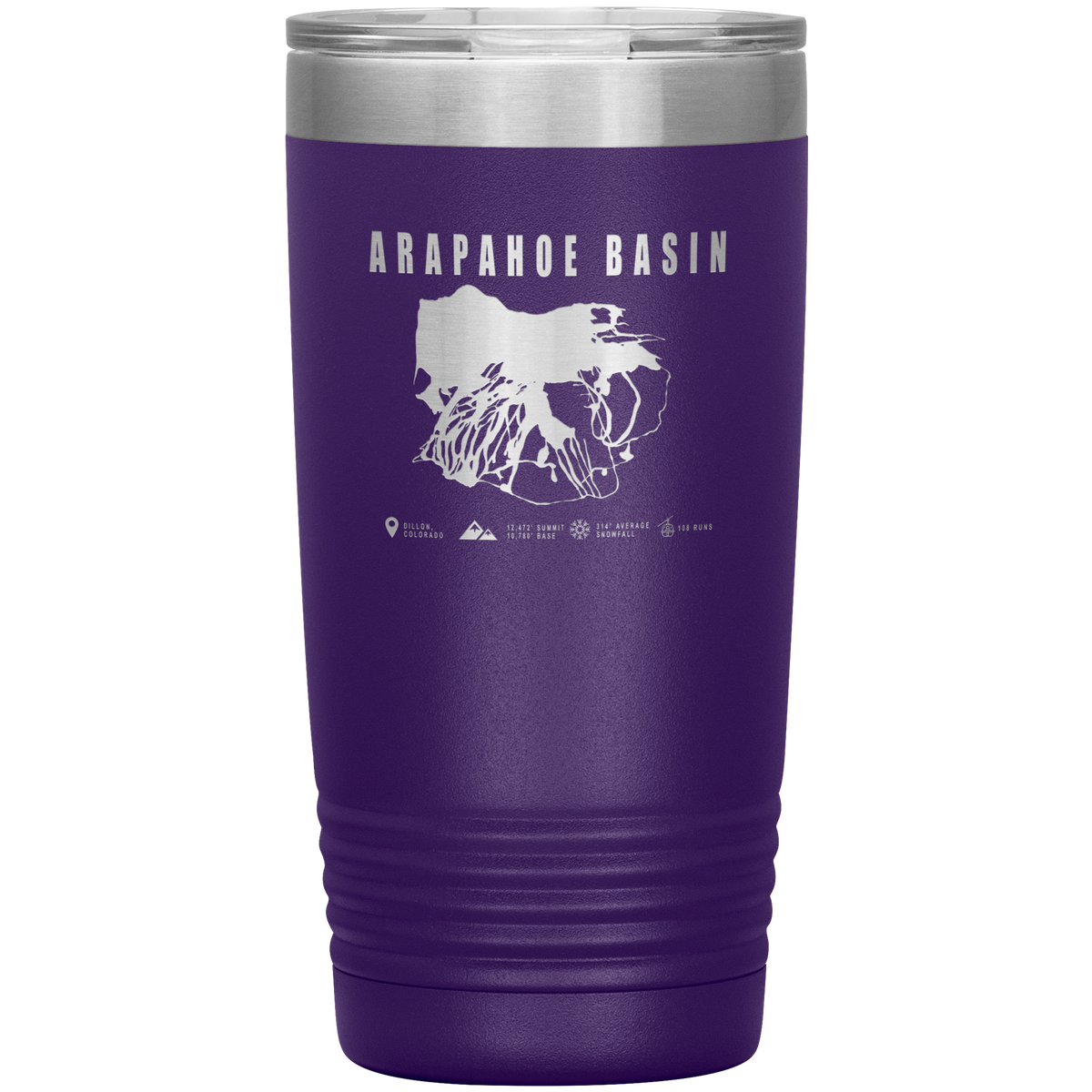 Arapahoe Basin,Colorado Ski Resort 20oz Tumbler - Powderaddicts