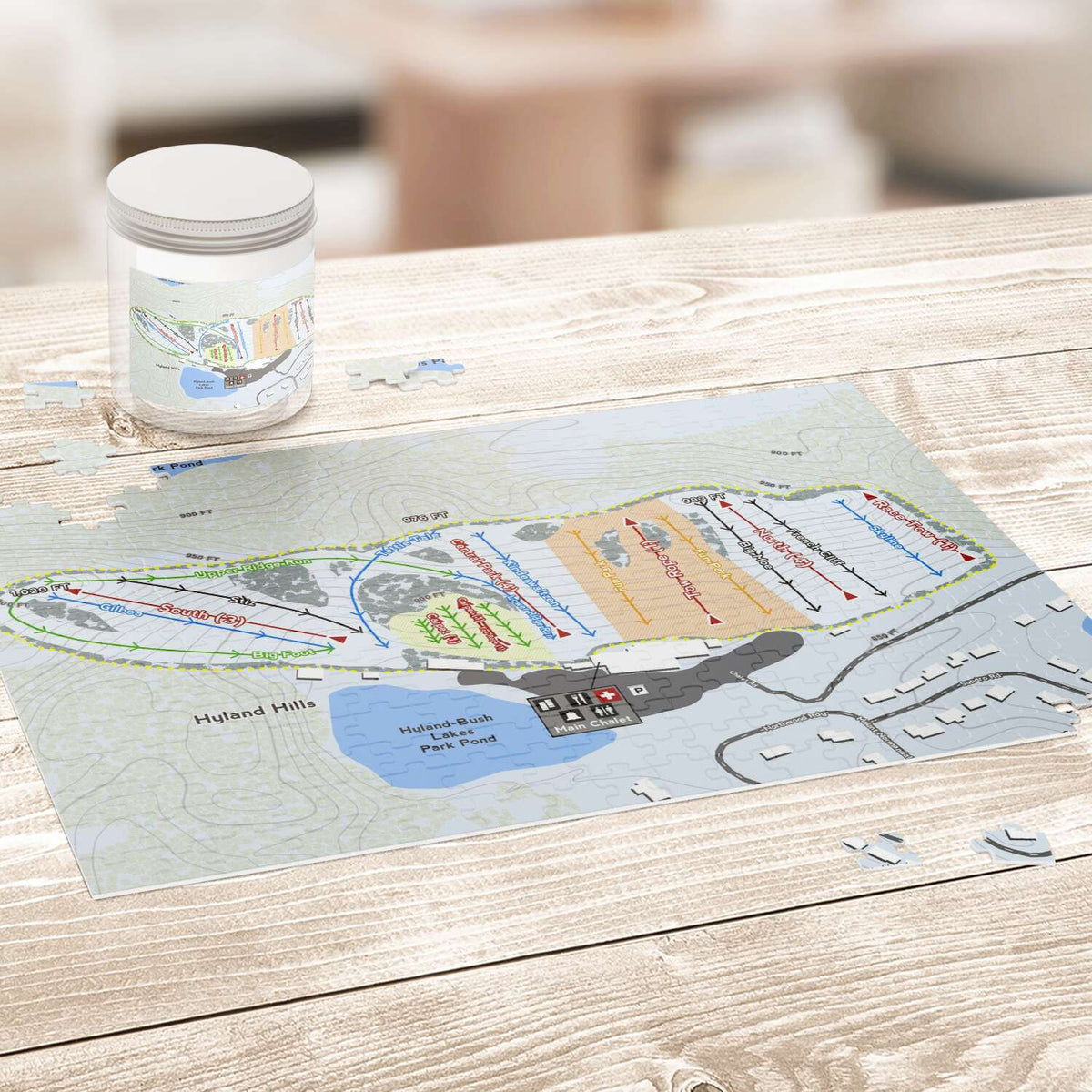 Hyland Hills Minnesota Ski Trail Map Puzzles - Powderaddicts