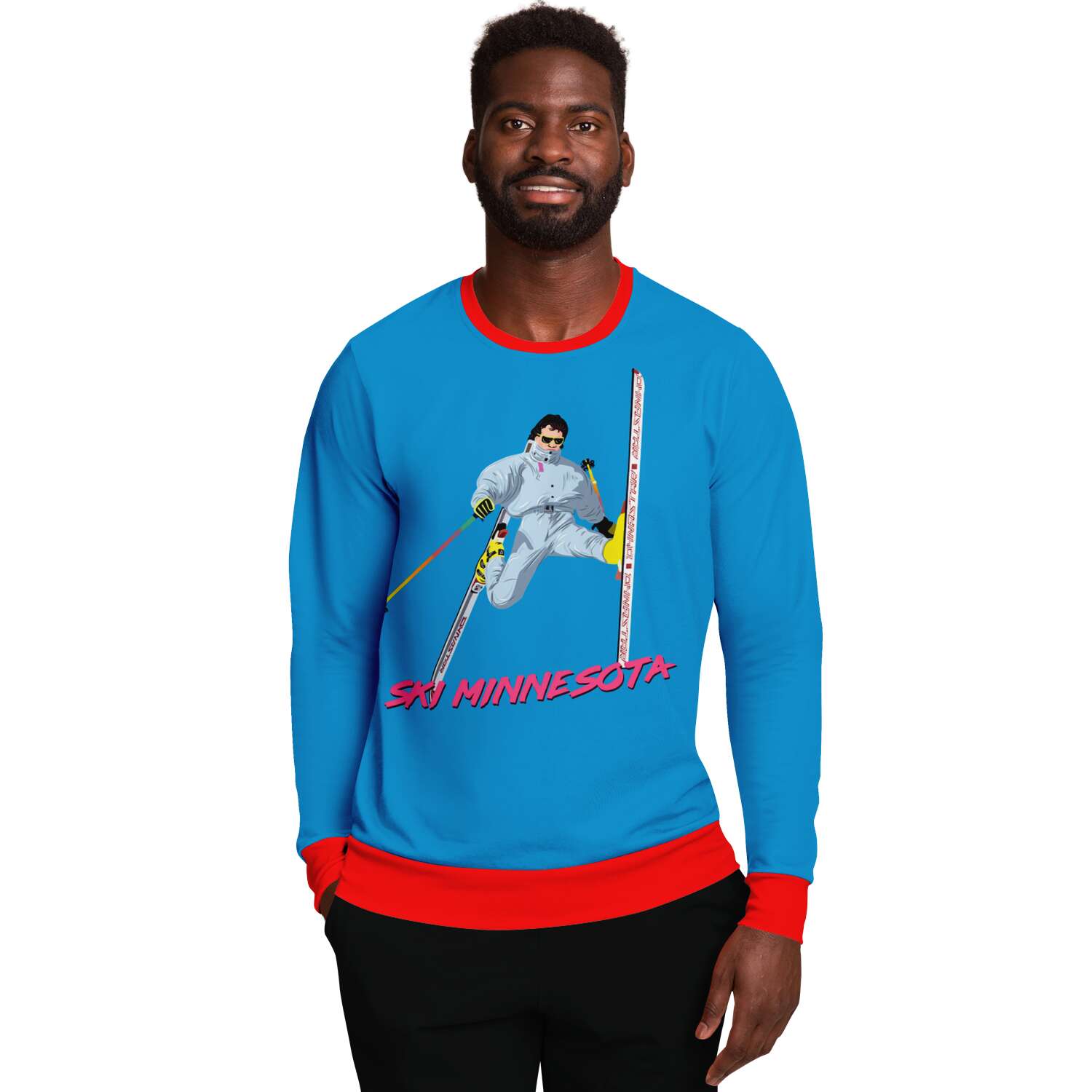 Ski Minnesota Ugly Christmas Sweater - Powderaddicts