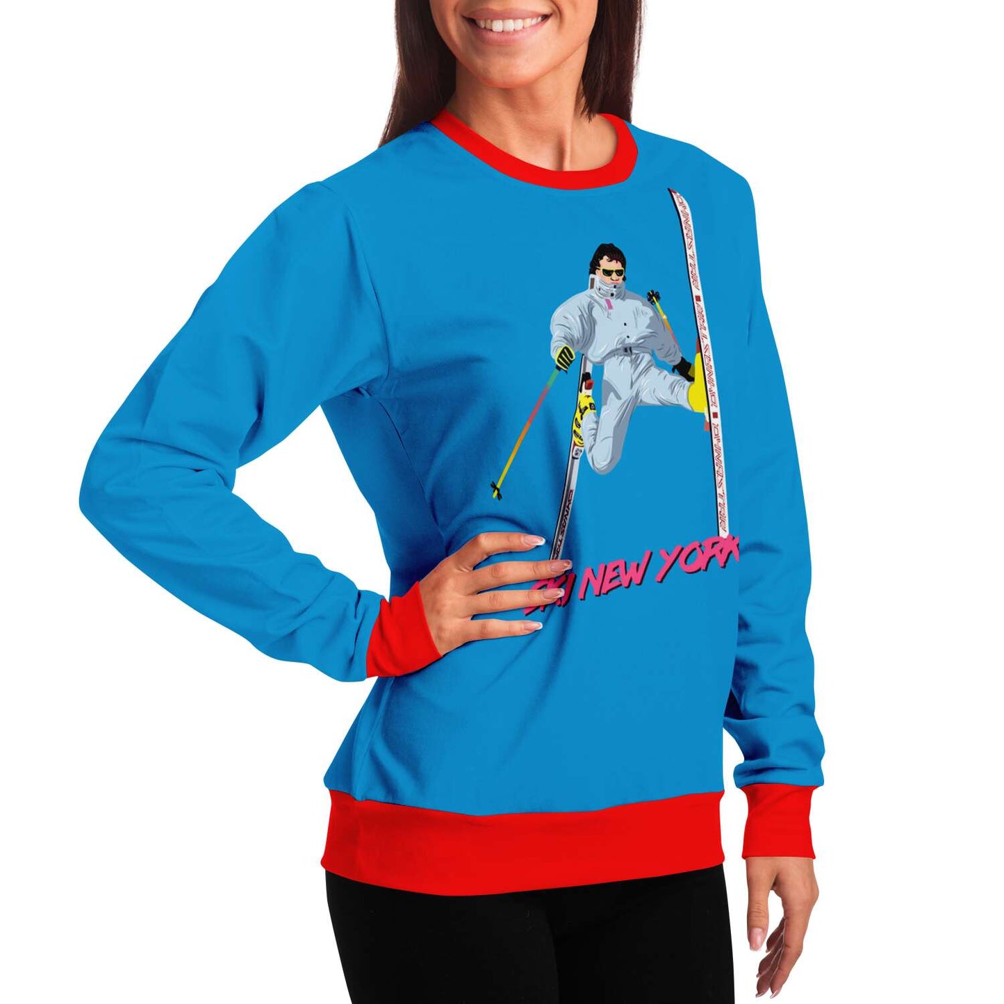 Ski New York Ugly Christmas Sweater - Powderaddicts