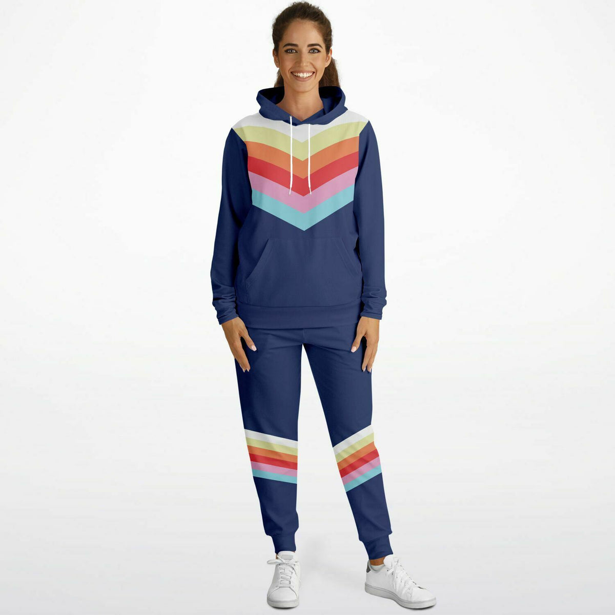 Pastel Sunrise Hoodie and Jogger Set