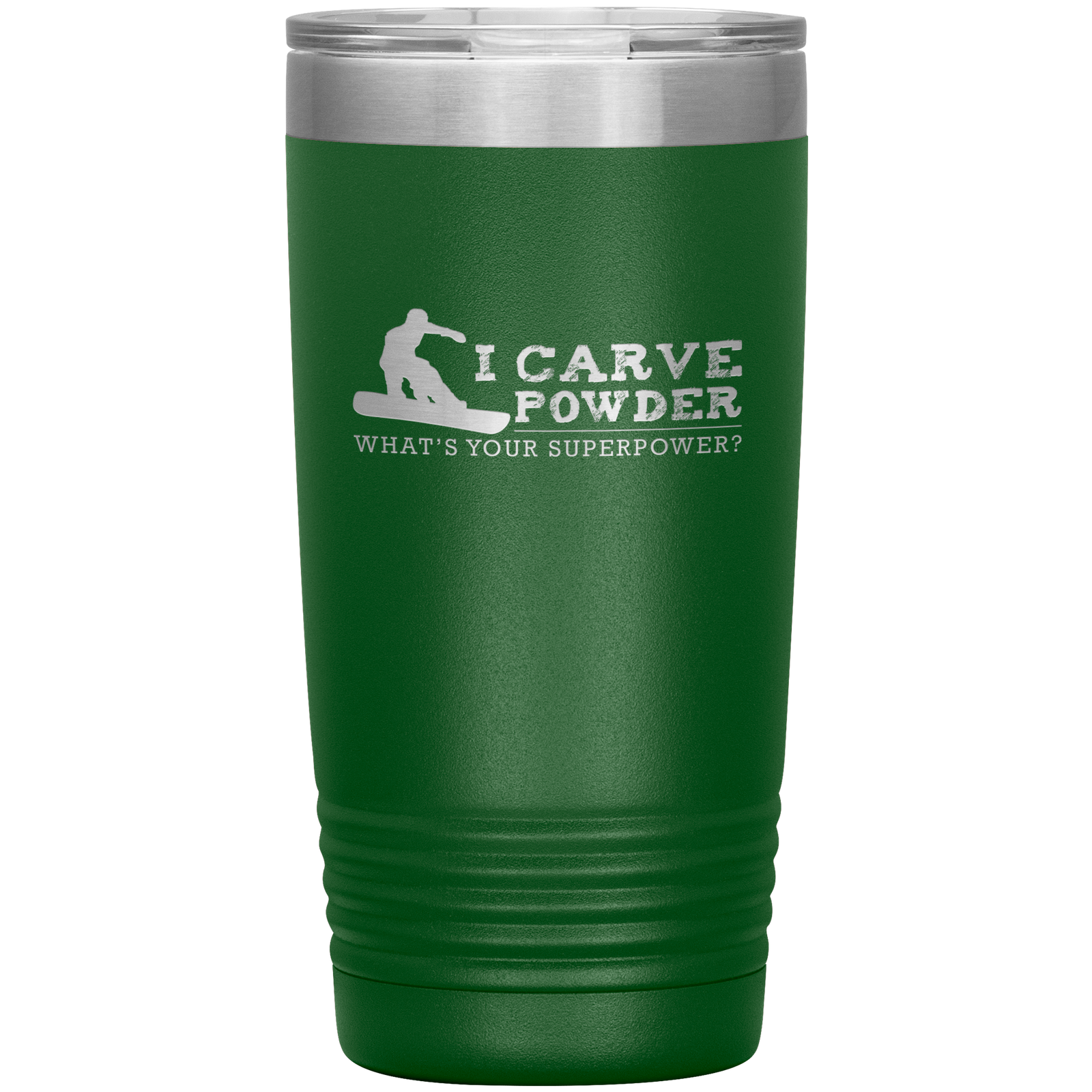 I Carve Powder What's Your Superpower 20oz Tumbler - Powderaddicts