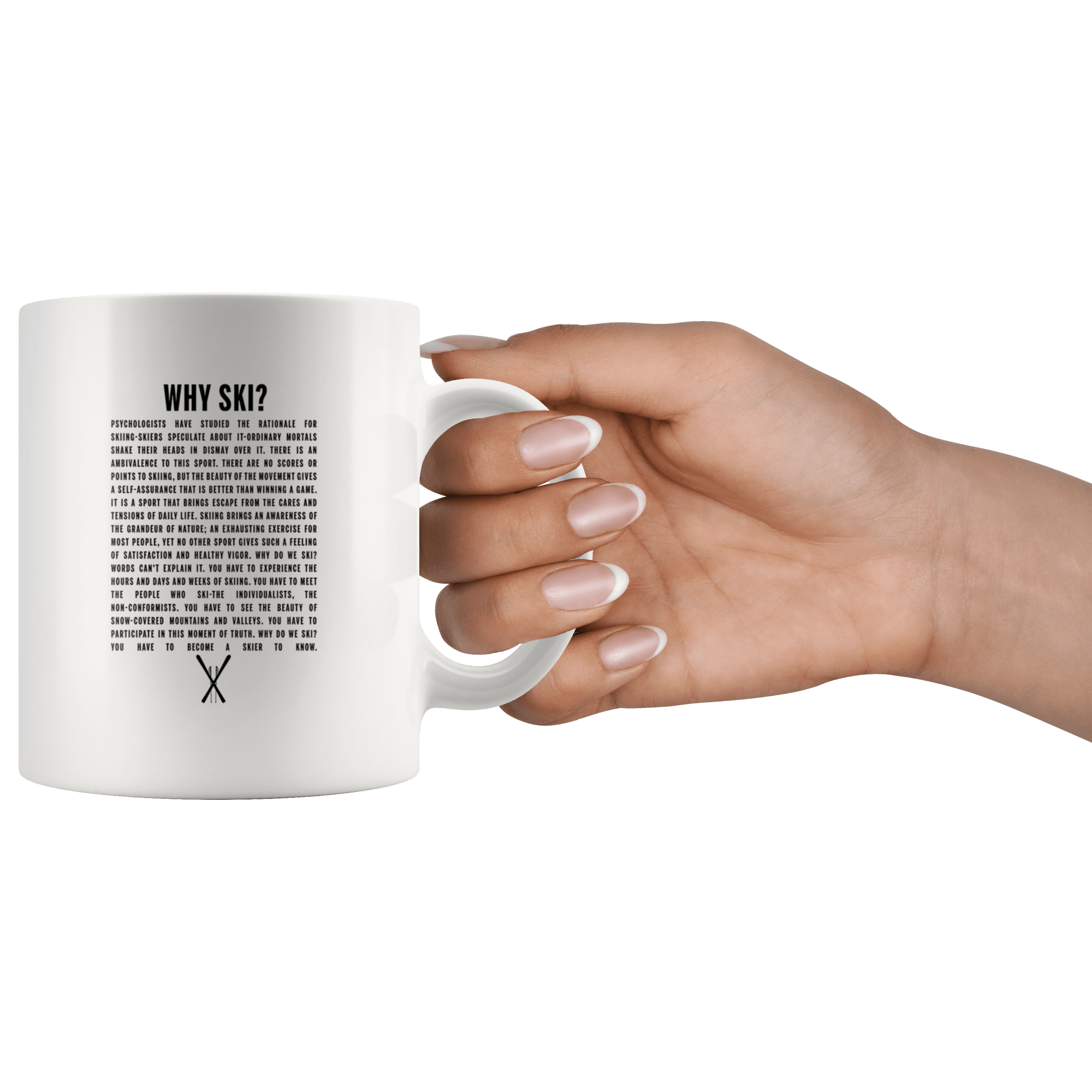 Why Ski? 11oz White Mug - Powderaddicts
