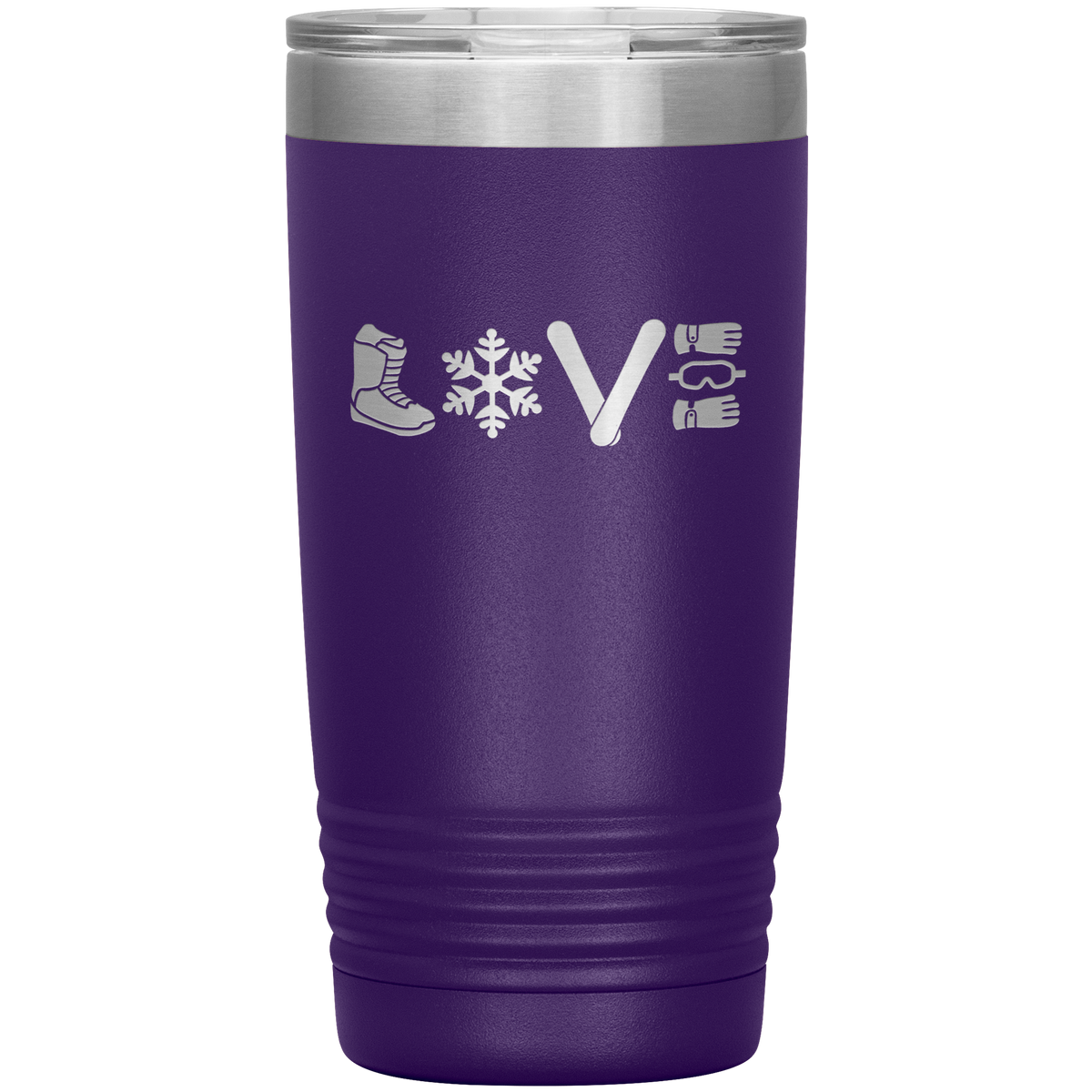 Love Snowboard Symbols 20oz Tumbler - Powderaddicts