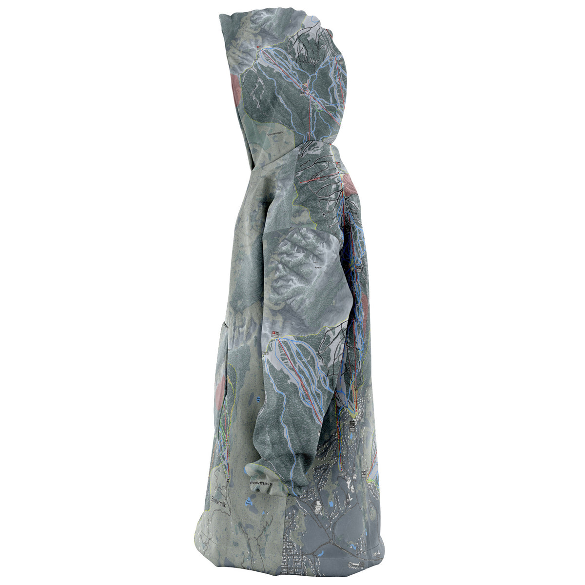 Aspen Snowmass, Colorado Ski Trail Map - Snuggie - Powderaddicts