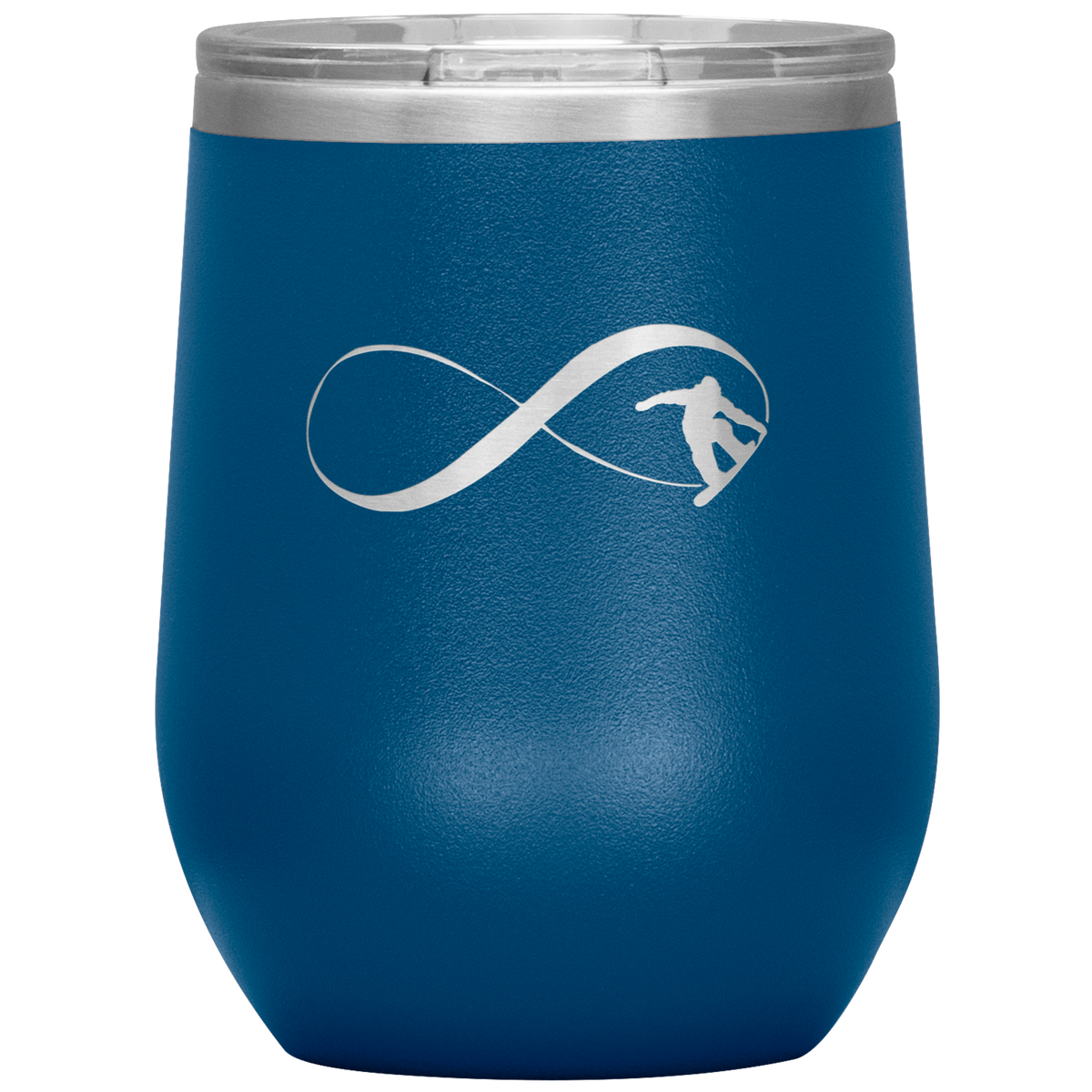 Infinity Snowboard Wine 12oz Tumbler - Powderaddicts