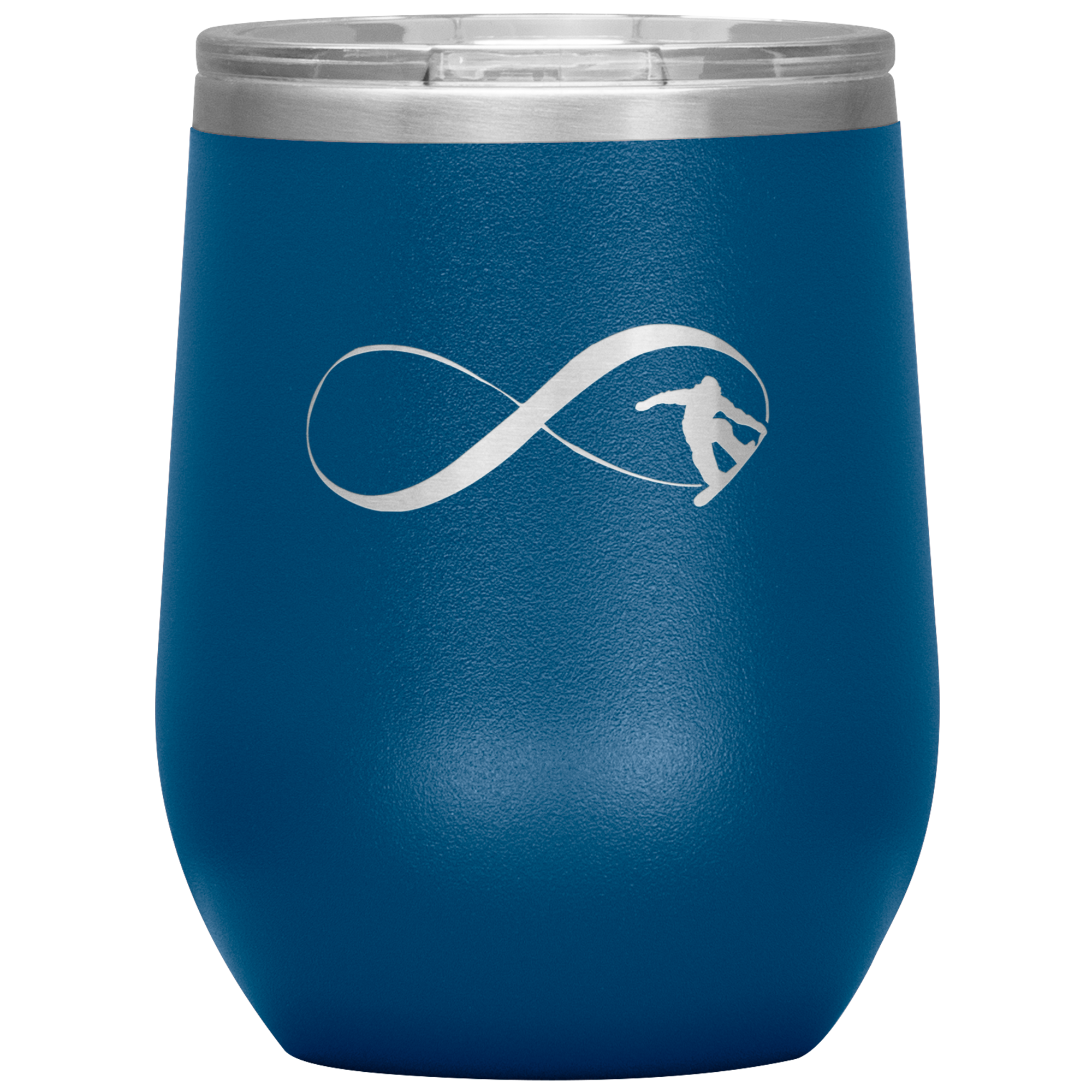 Infinity Snowboard Wine 12oz Tumbler - Powderaddicts