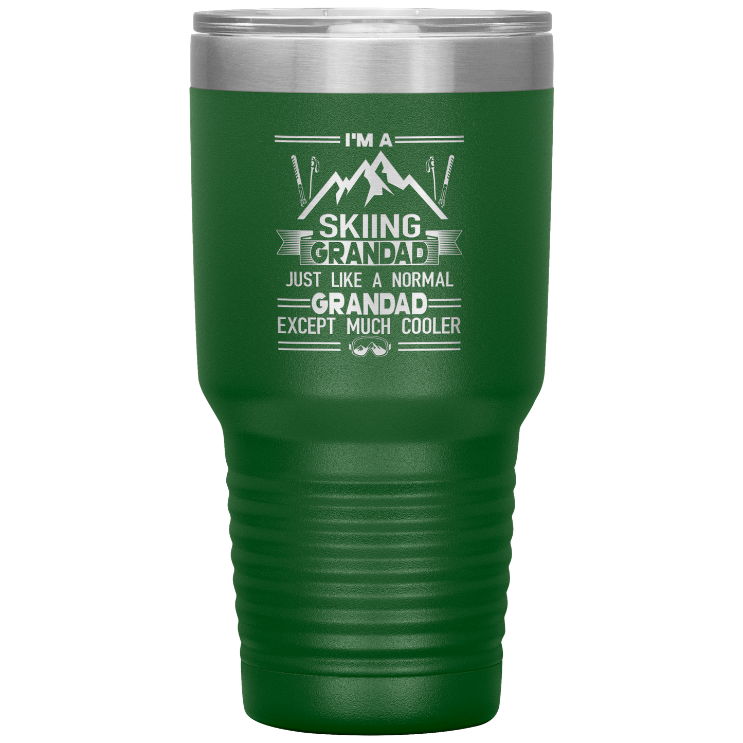 I'm A Skiing Grandad 30oz Tumbler - Powderaddicts