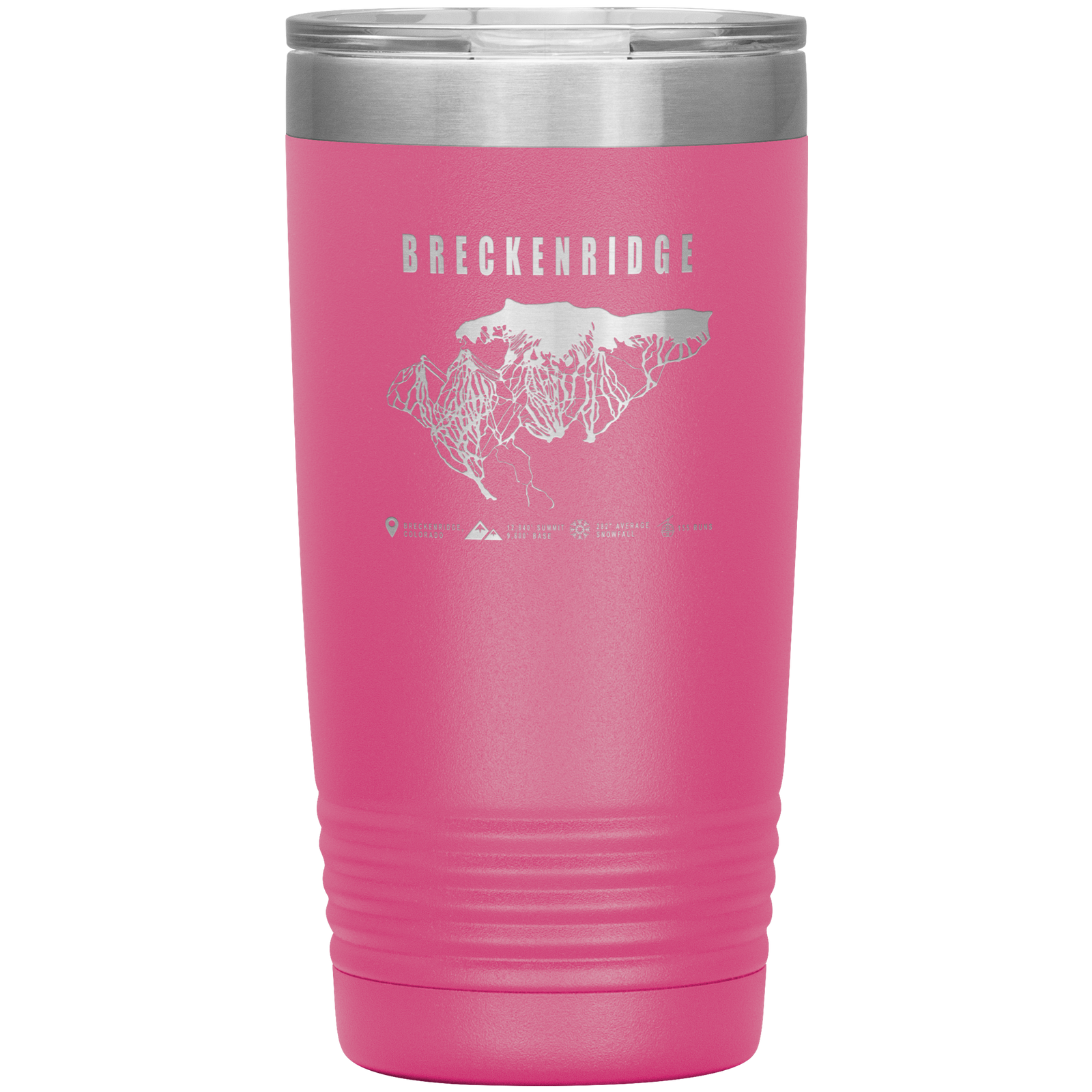 Breckenridge Colorado Ski Trail Map 20oz Tumbler - Powderaddicts