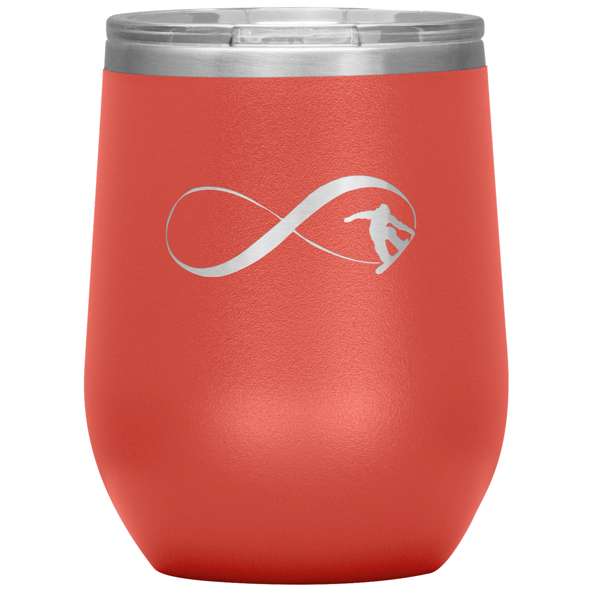 Infinity Snowboard Wine 12oz Tumbler - Powderaddicts
