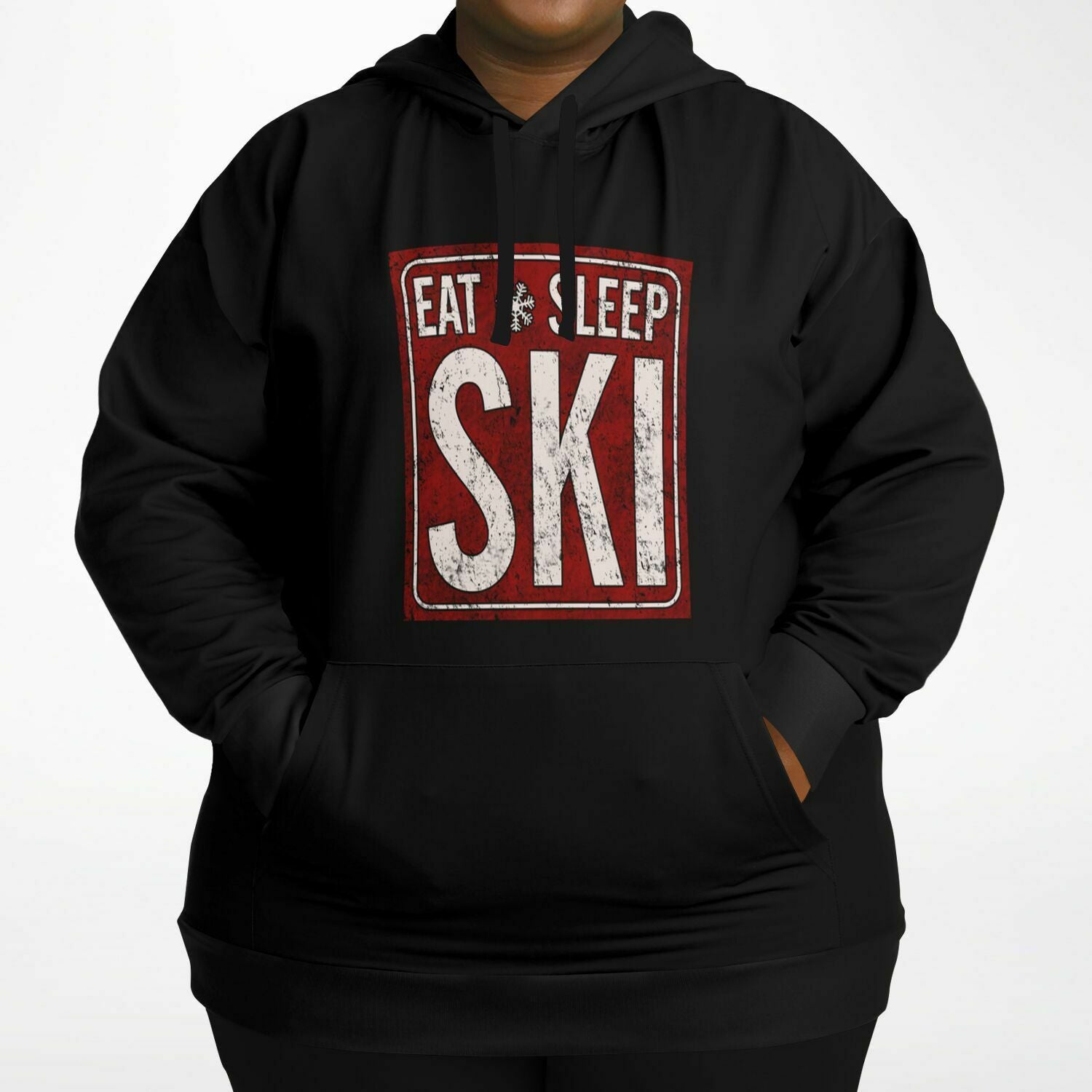 Eat Sleep Ski Plus-size Hoodie