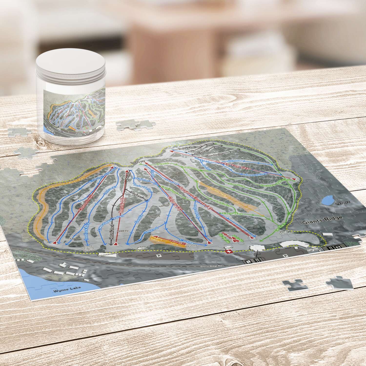 Giants Ridge Minnesota Ski Trail Map Puzzles - Powderaddicts