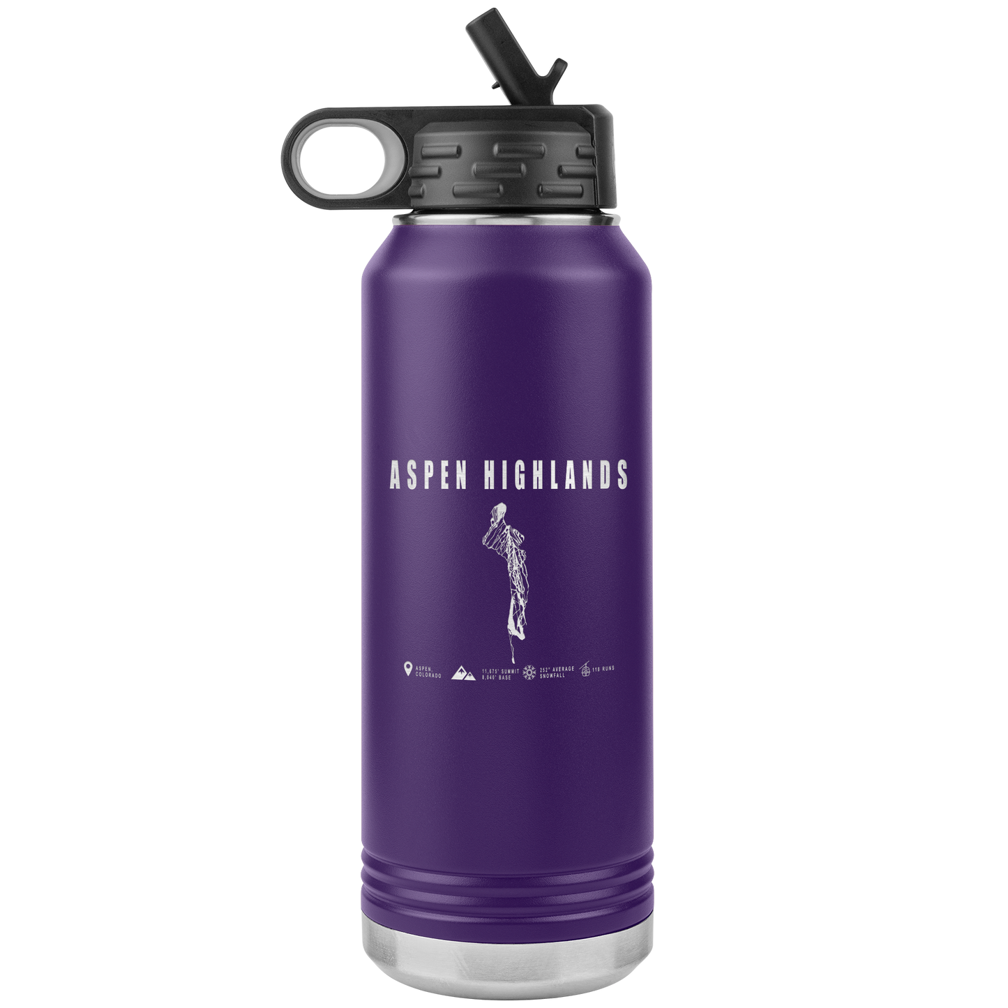 Aspen Highlands, Colorado Ski Resort 32oz Tumbler - Powderaddicts