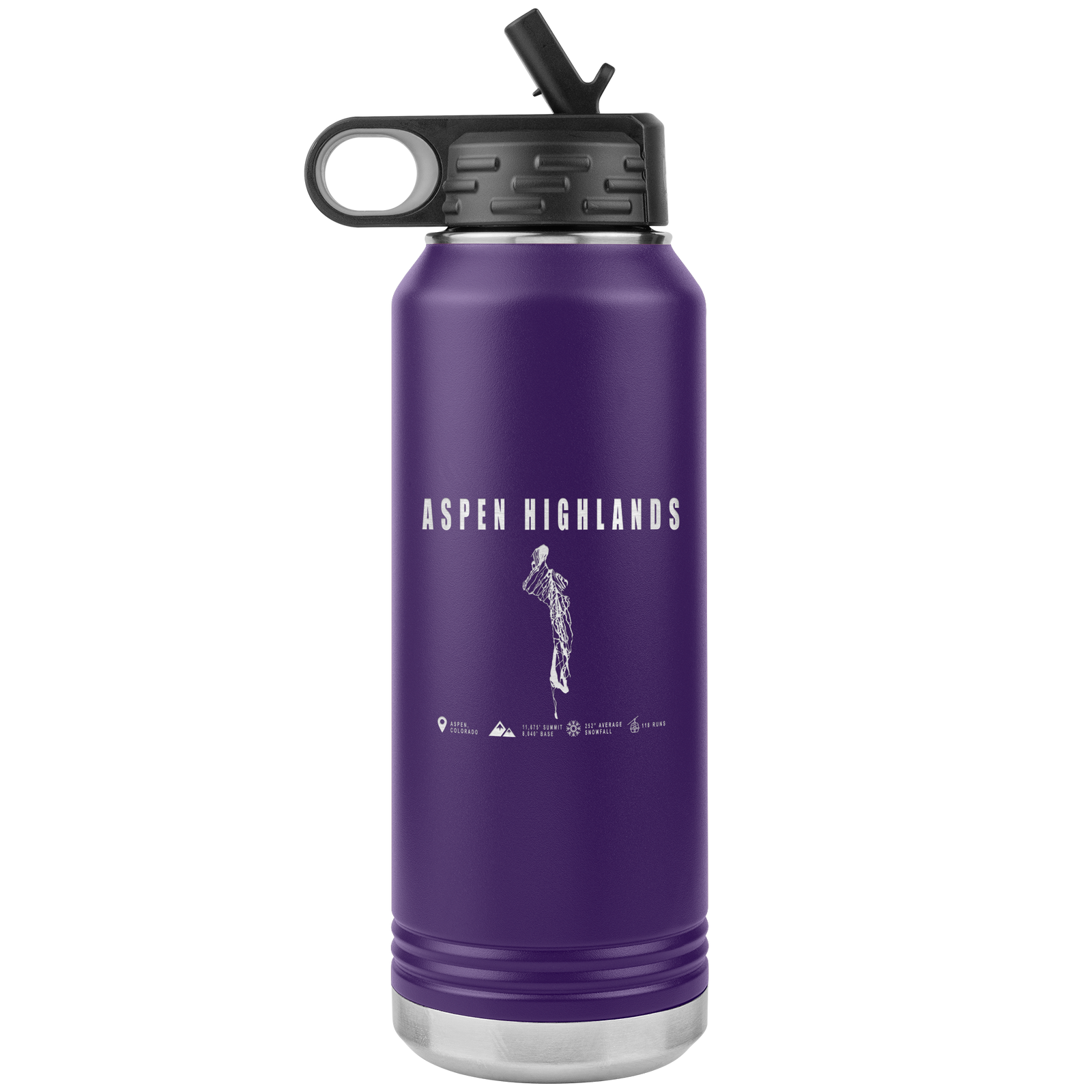 Aspen Highlands, Colorado Ski Resort 32oz Tumbler - Powderaddicts