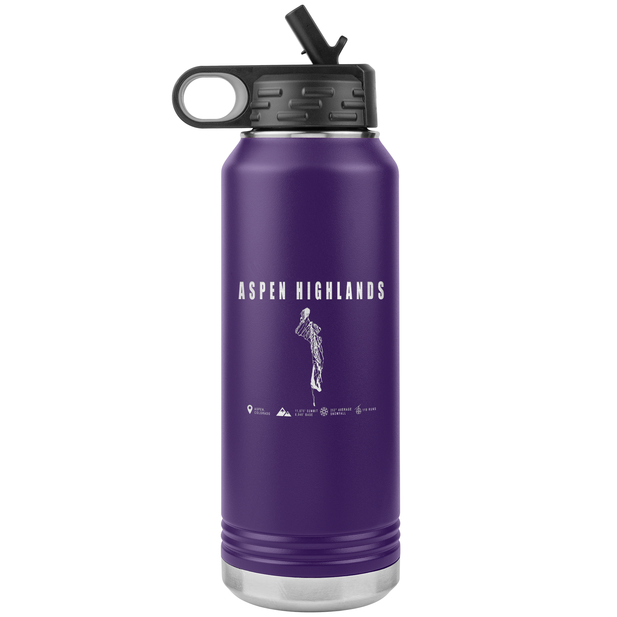 Aspen Highlands, Colorado Ski Resort 32oz Tumbler - Powderaddicts