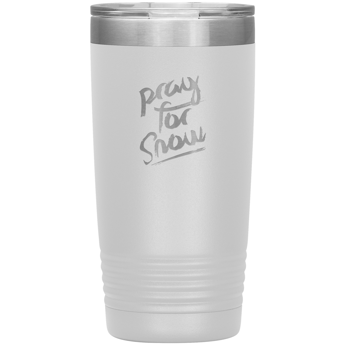 Pray For Snow Back 20oz Tumbler - Powderaddicts