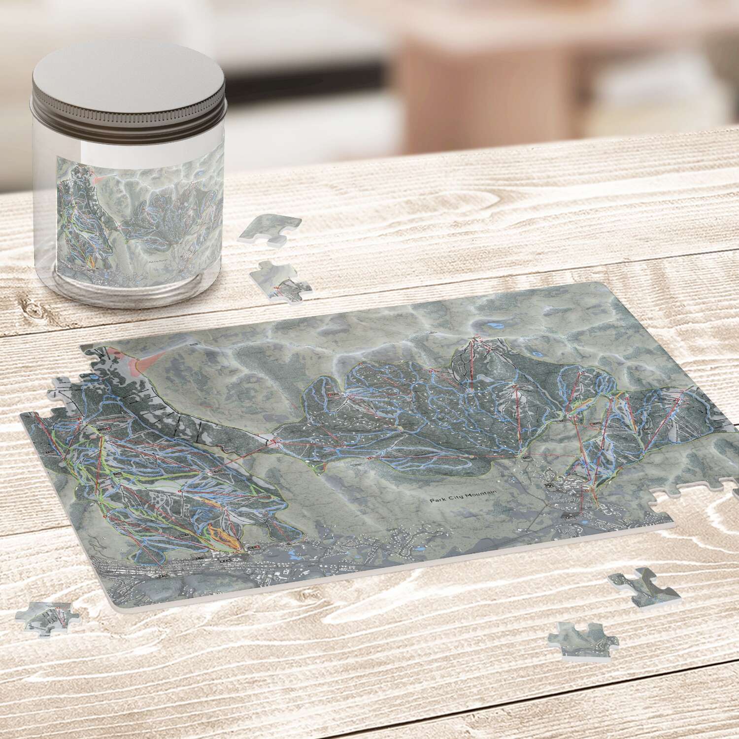 Park City, Utah Ski Trail Map puzzle - Powderaddicts