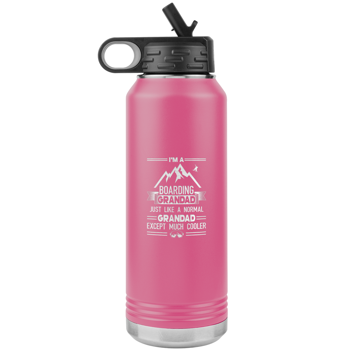 I'm A Boarding Grandad 32oz Water Bottle Tumbler - Powderaddicts