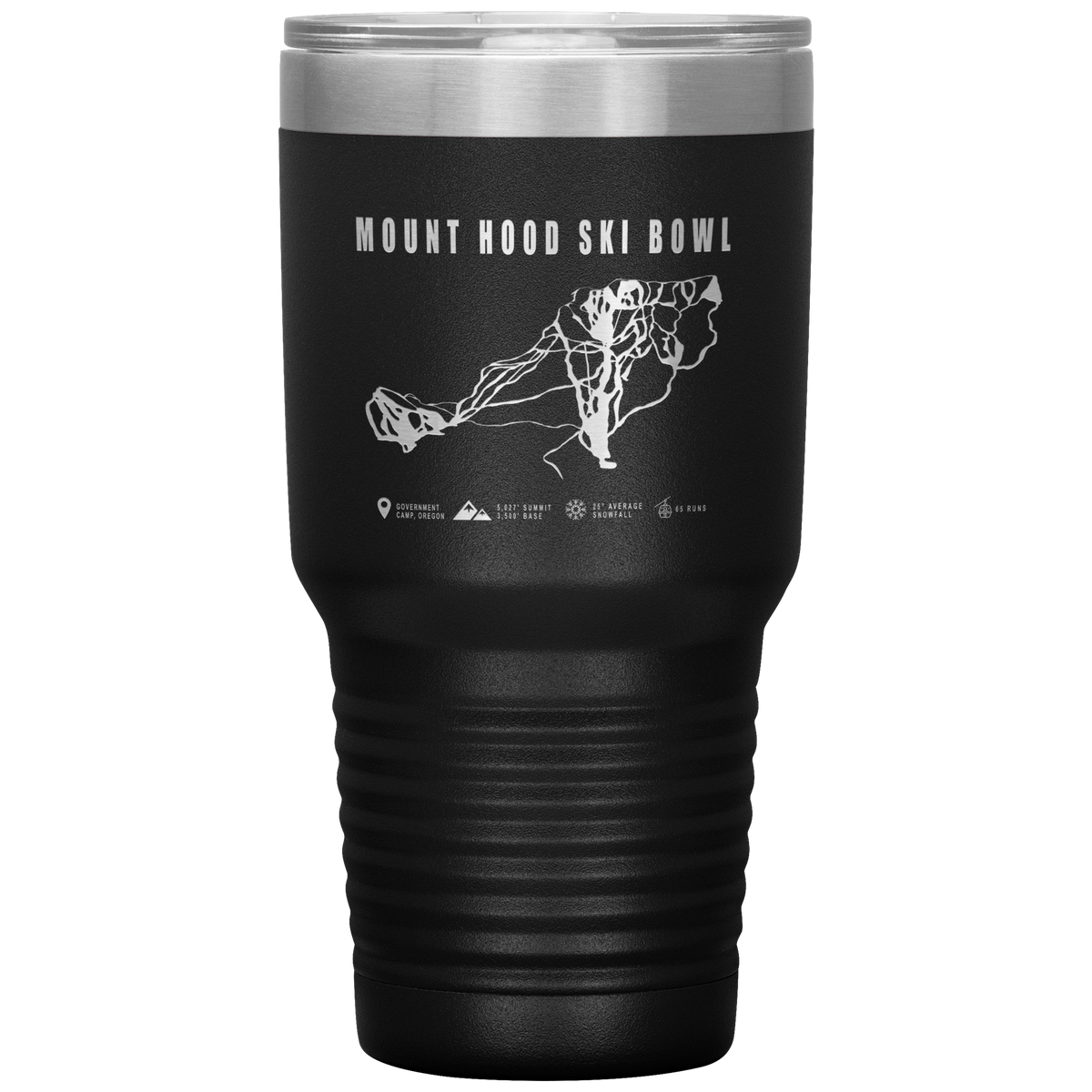 Mt Hood Skibowl, Oregon Ski Trail Map 30oz Tumbler