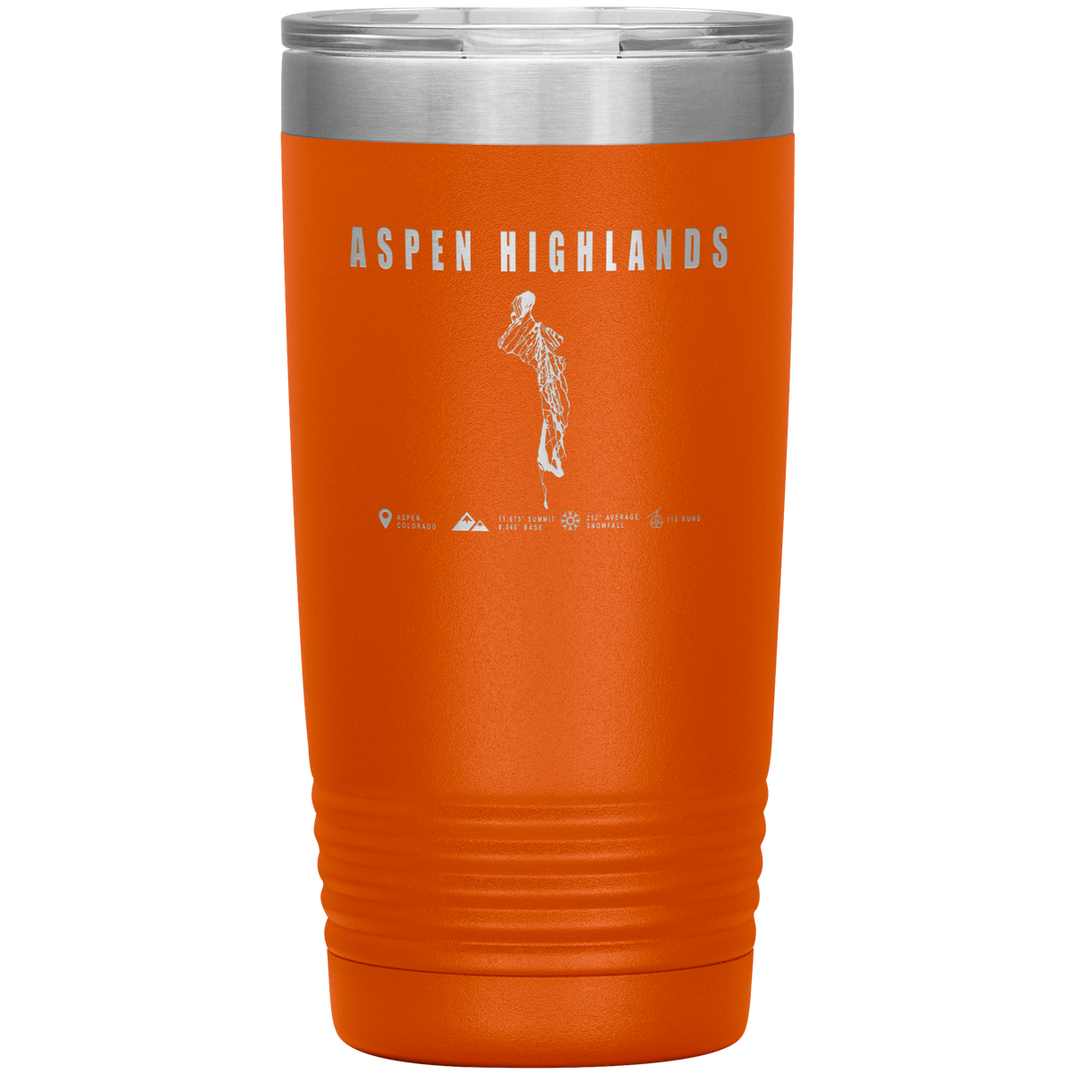Aspen Highlands, Colorado Ski Resort 20oz Tumbler - Powderaddicts