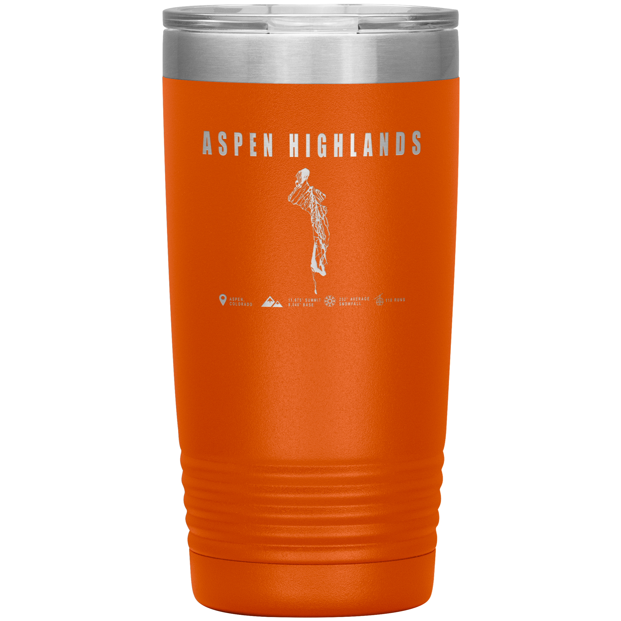 Aspen Highlands, Colorado Ski Resort 20oz Tumbler - Powderaddicts