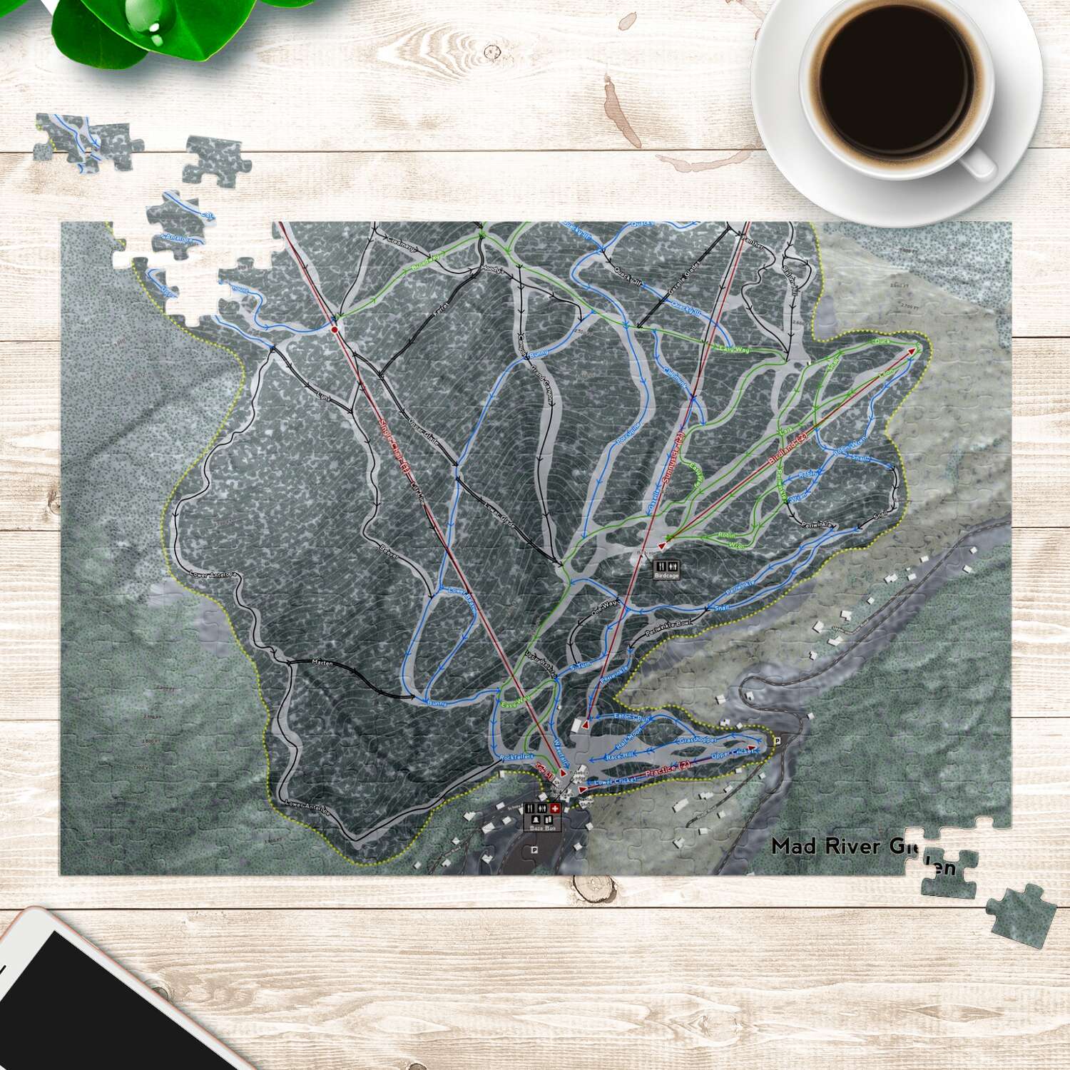 Mad River Glen, Vermont Ski Trail Map Puzzle - Powderaddicts