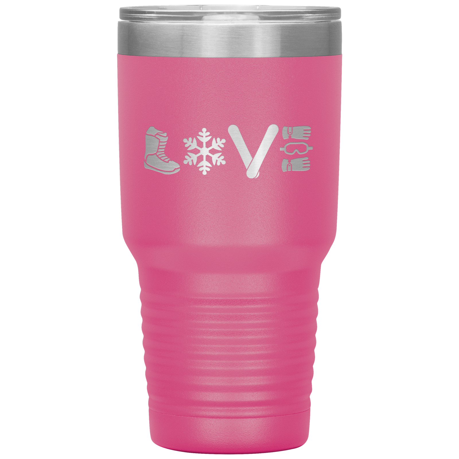 Love Snowboard Symbols 30oz Tumbler - Powderaddicts