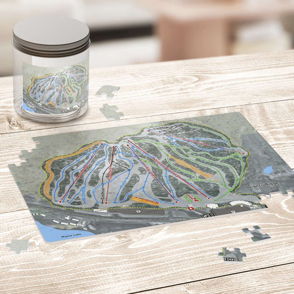 Giants Ridge Minnesota Ski Trail Map Puzzles - Powderaddicts