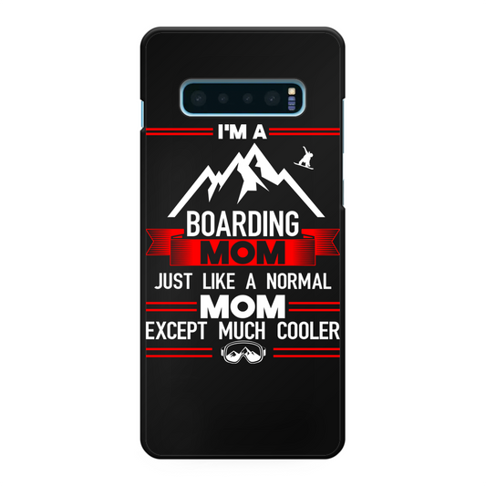 i'm a boarding mom Back Printed Black Hard Phone Case - Powderaddicts