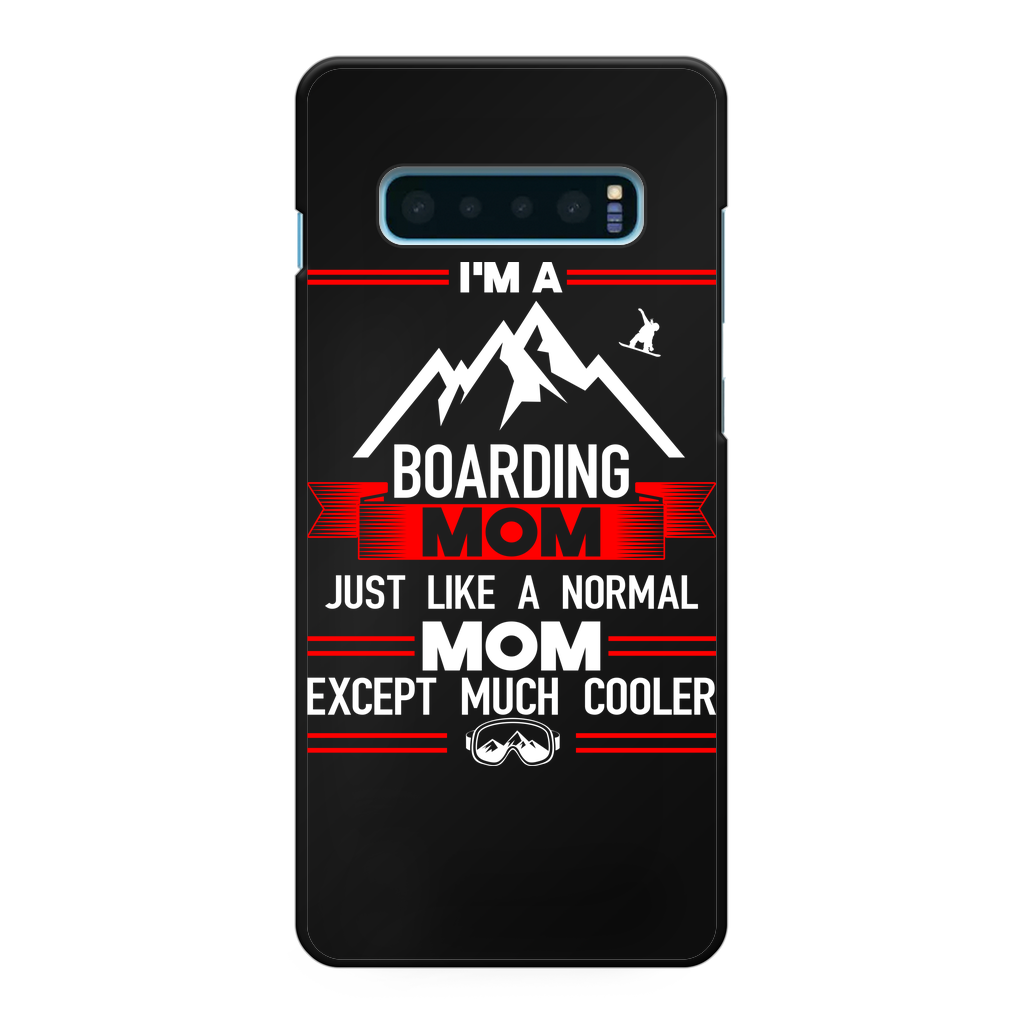 i'm a boarding mom Back Printed Black Hard Phone Case - Powderaddicts