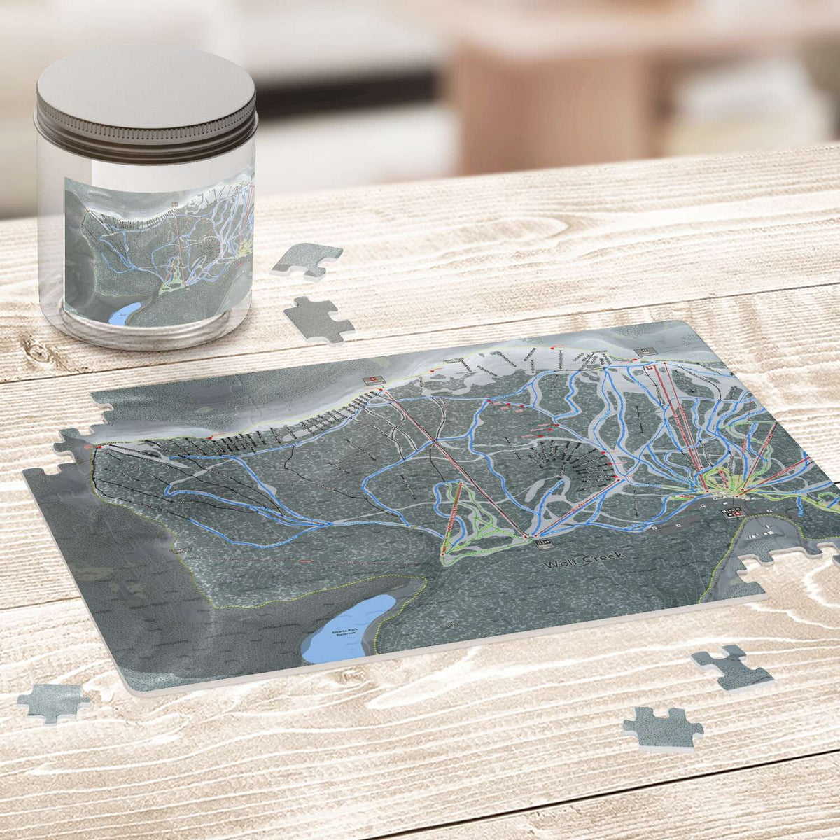 WolfCreek, Colorado Ski Trail Map Puzzles - Powderaddicts