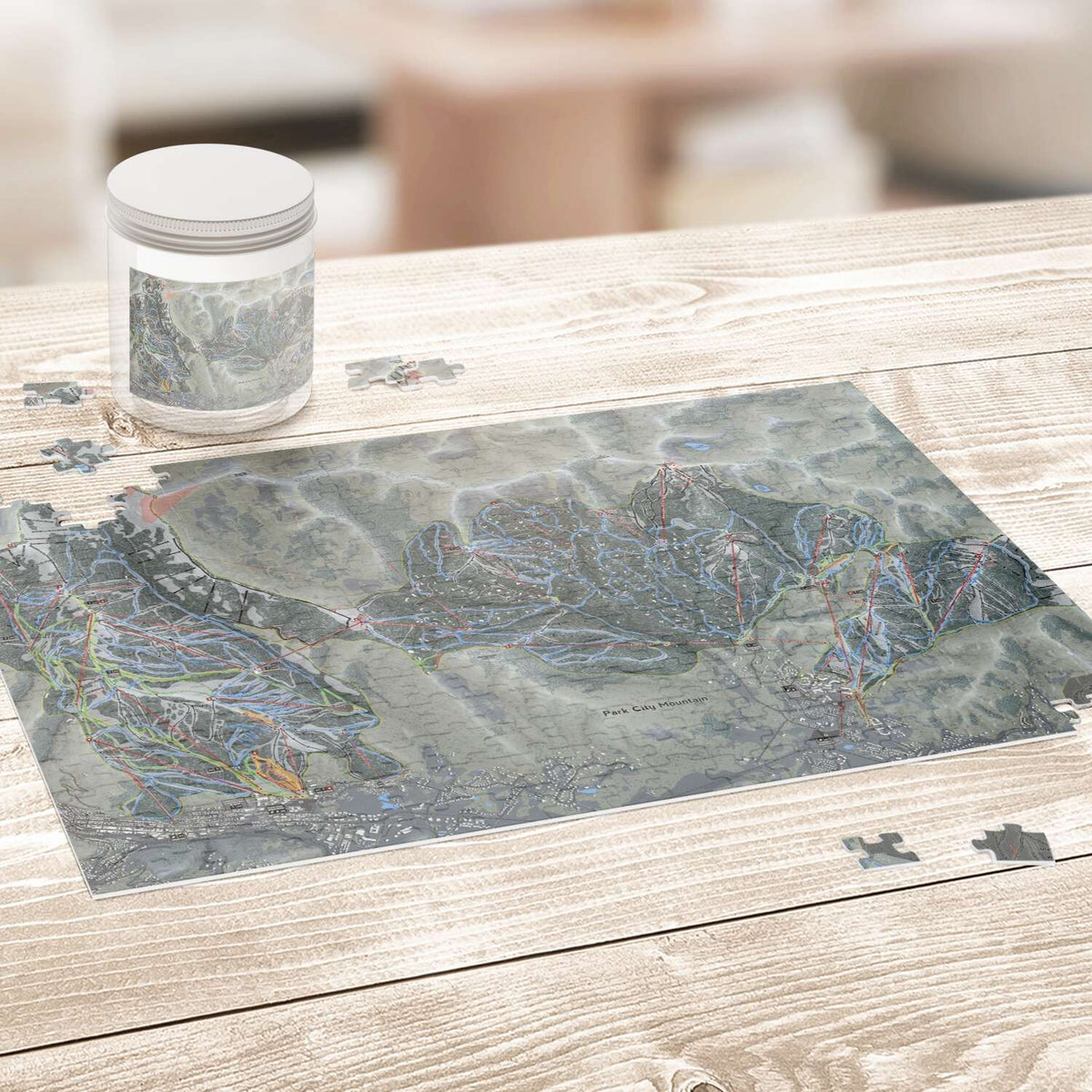 Park City, Utah Ski Trail Map puzzle - Powderaddicts