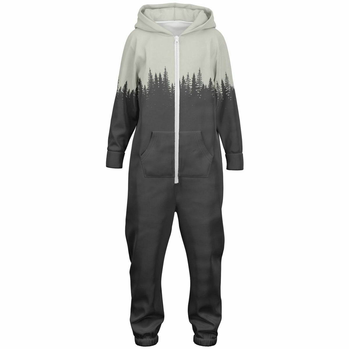 TREE OUTLINE HOODIE KIDS UNISEX JUMPSUIT