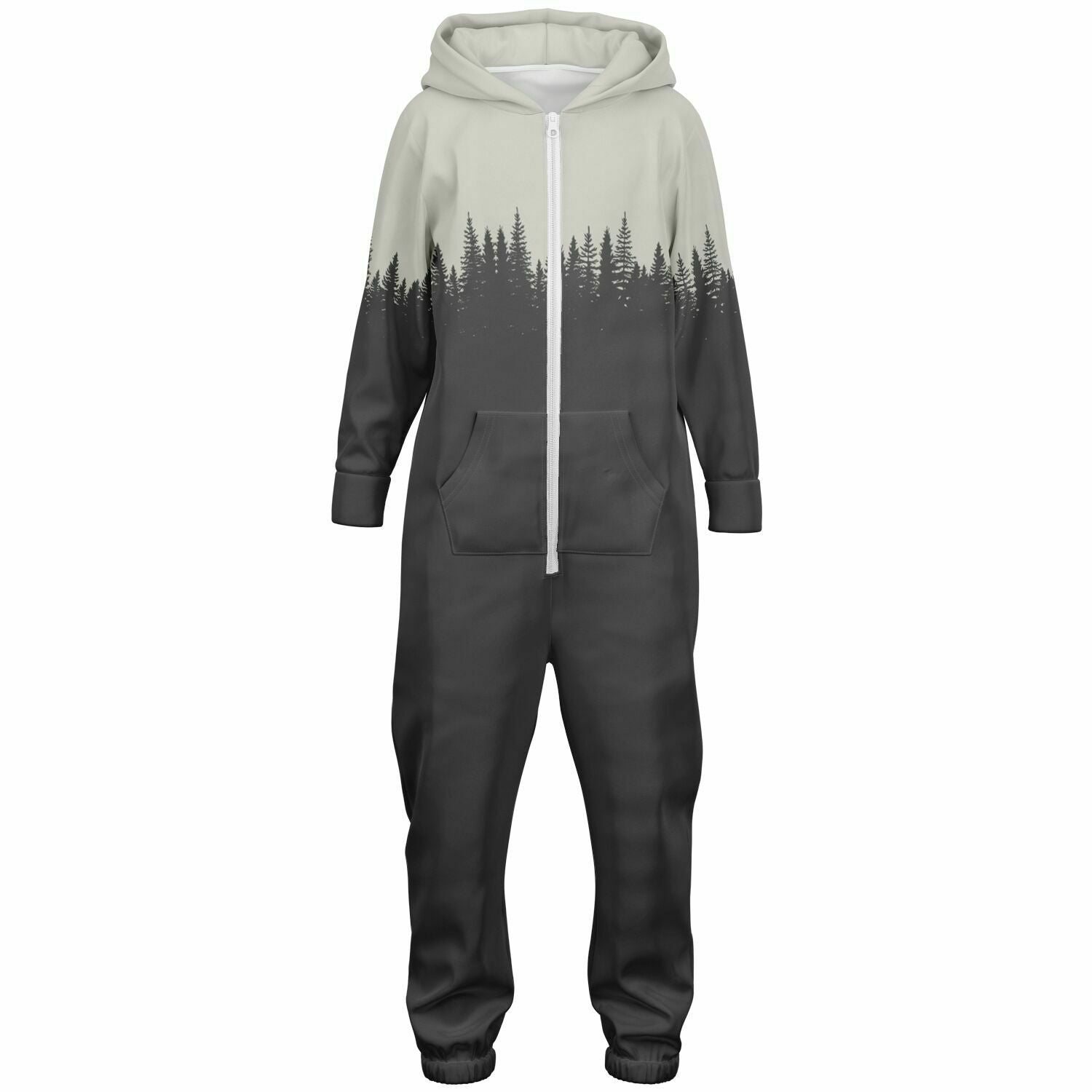 TREE OUTLINE HOODIE KIDS UNISEX JUMPSUIT