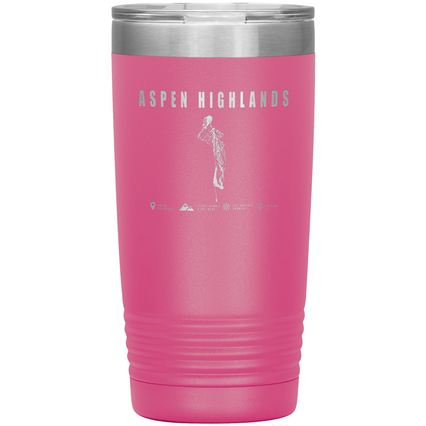 Aspen Highlands, Colorado Ski Resort 20oz Tumbler - Powderaddicts