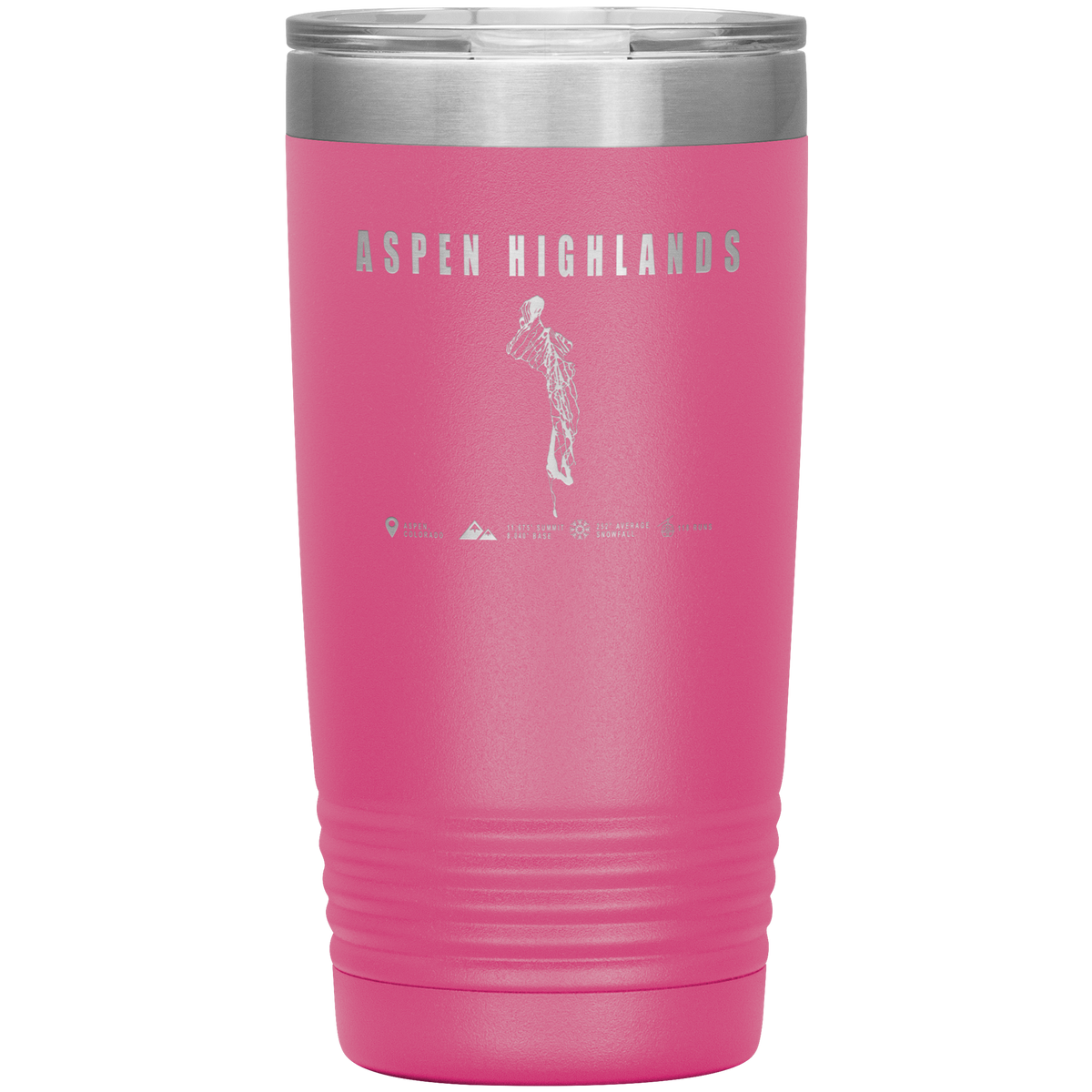 Aspen Highlands, Colorado Ski Resort 20oz Tumbler - Powderaddicts