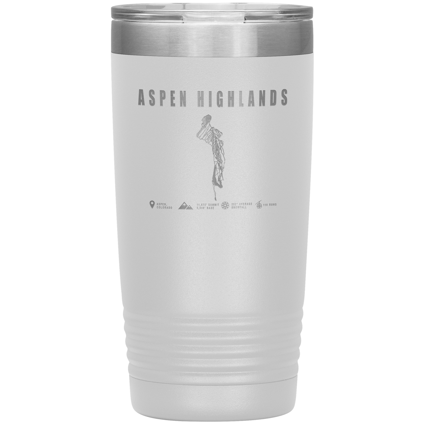 Aspen Highlands, Colorado Ski Resort 20oz Tumbler - Powderaddicts