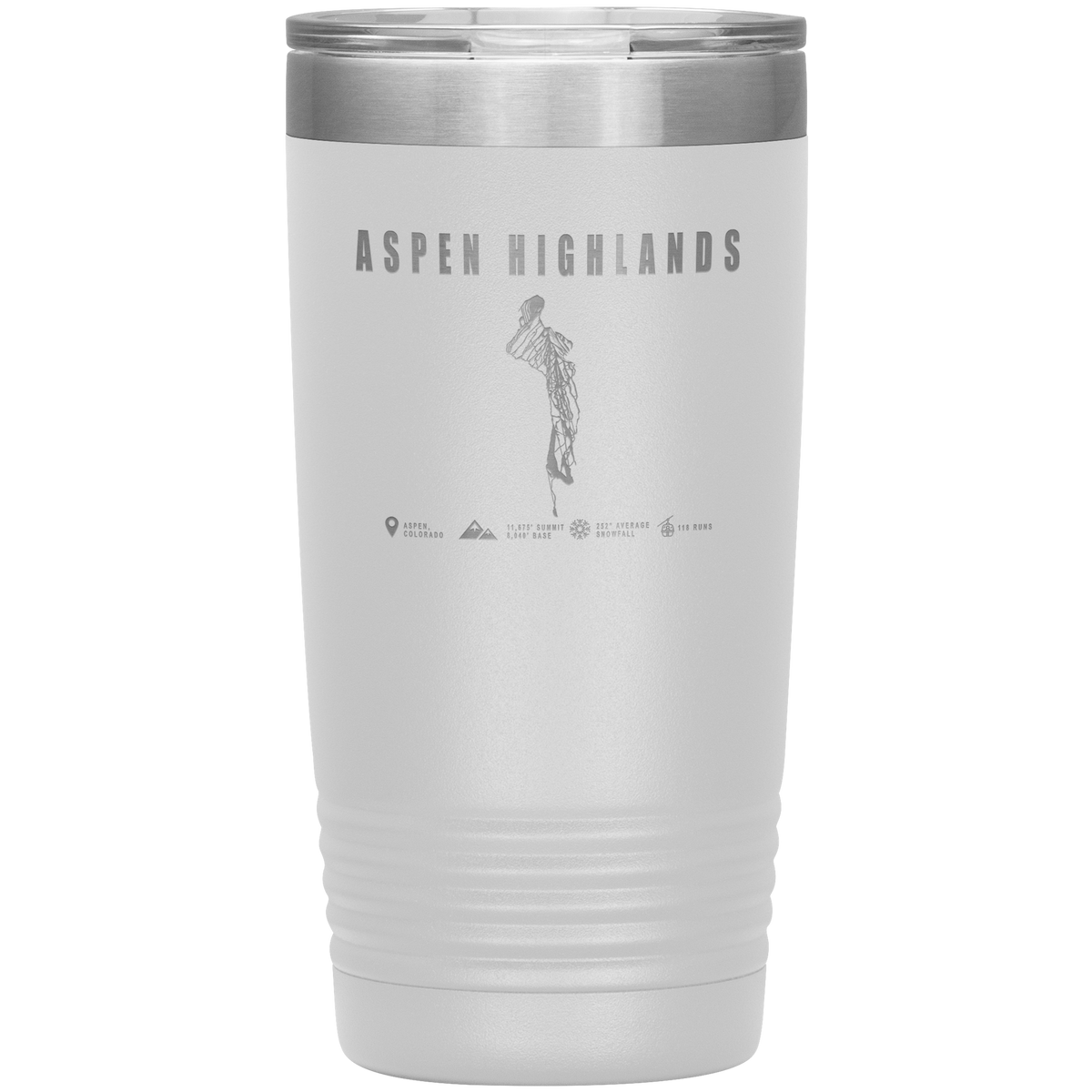 Aspen Highlands, Colorado Ski Resort 20oz Tumbler - Powderaddicts