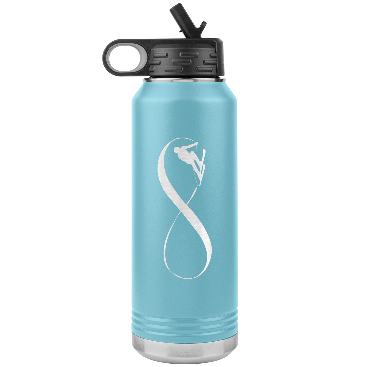 Infinity Skiing 32oz Water Bottle Tumbler - Powderaddicts