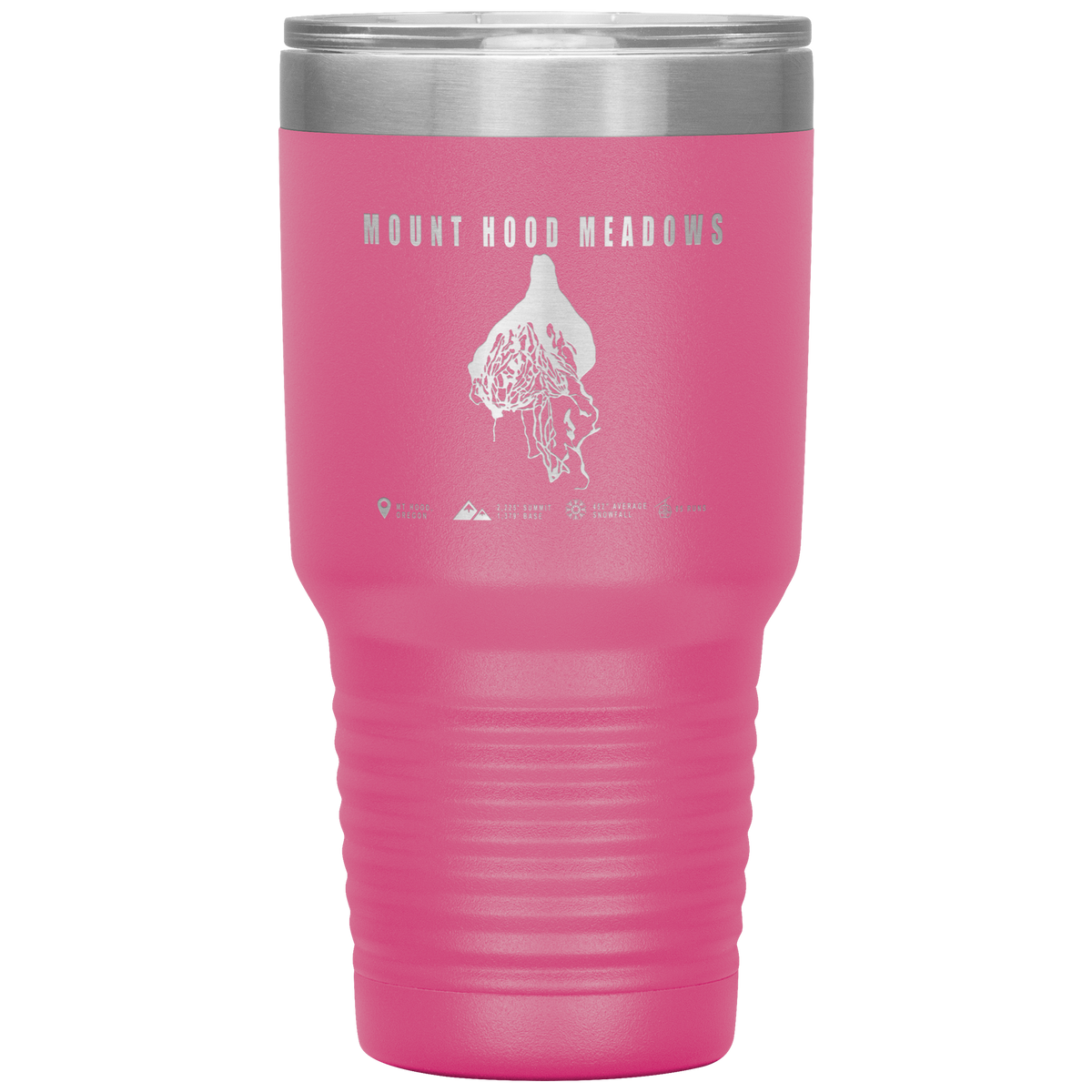 Mount Hood Meadows, Oregon Ski Trail Map 30oz Tumbler - Powderaddicts
