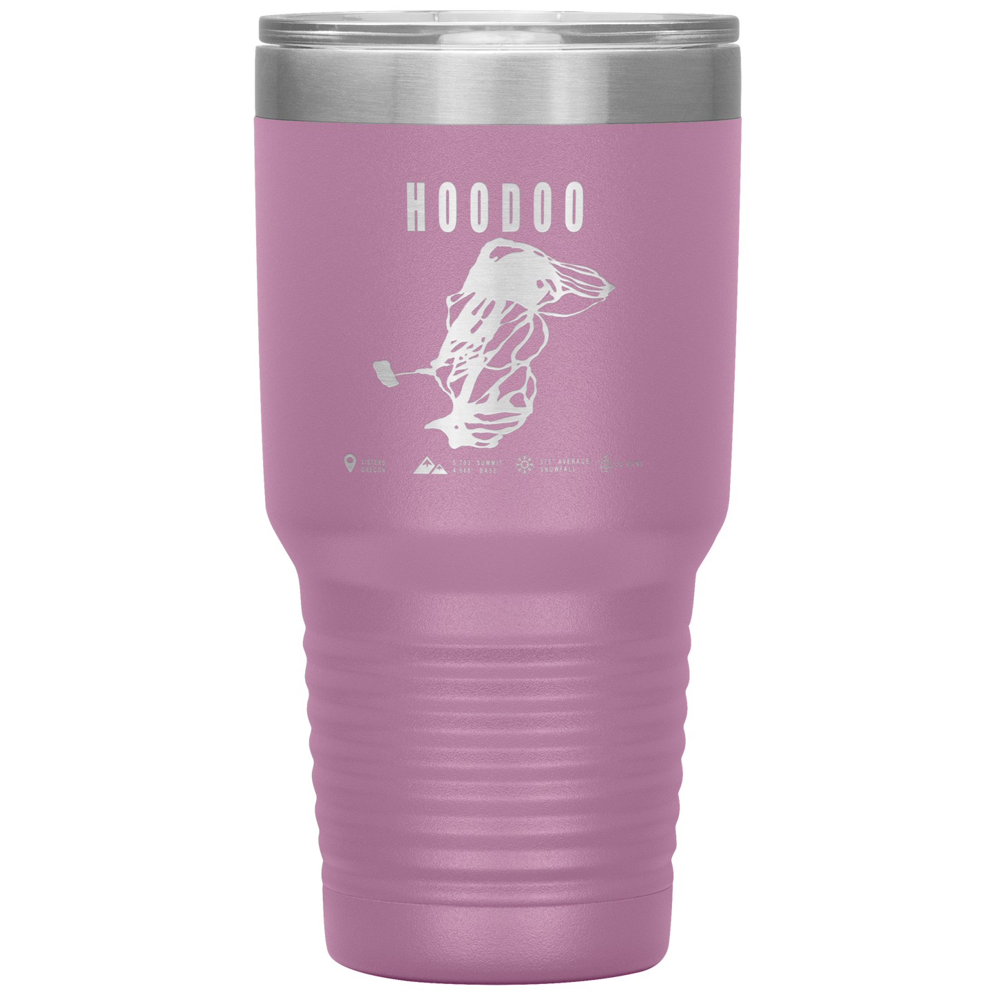 Hoodoo, Oregon Ski Trail Map 30oz Tumbler - Powderaddicts