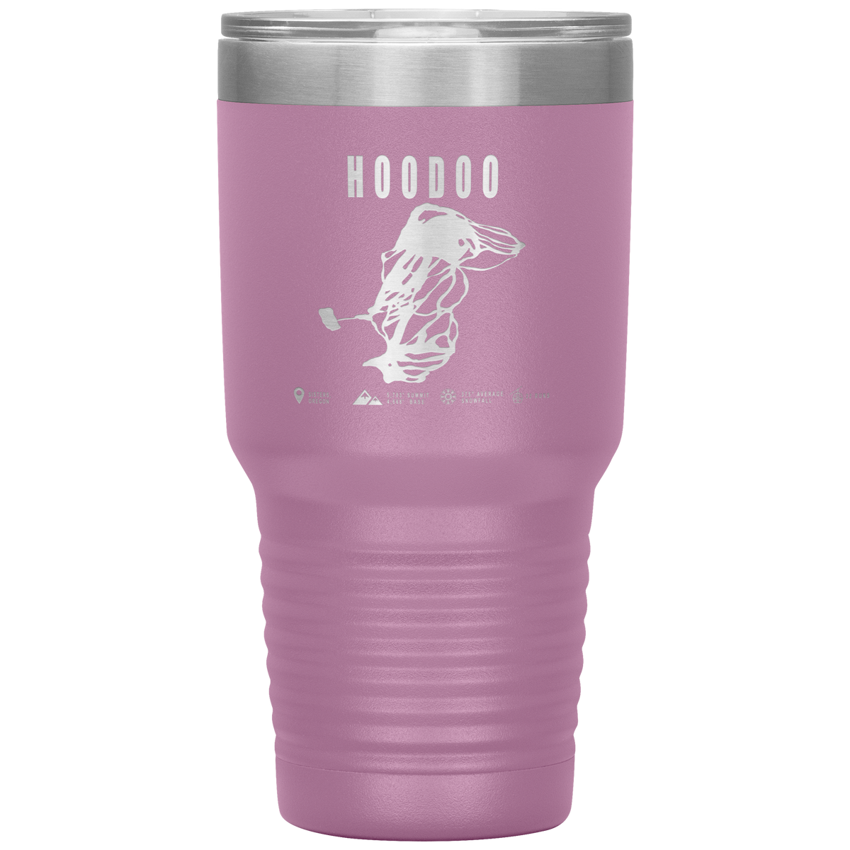 Hoodoo, Oregon Ski Trail Map 30oz Tumbler - Powderaddicts