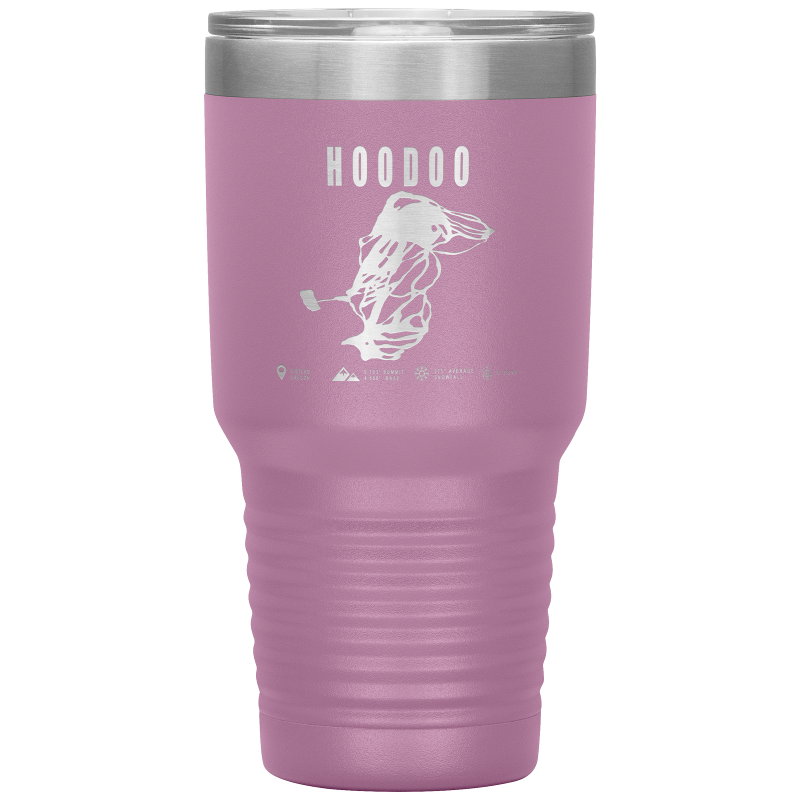 Hoodoo, Oregon Ski Trail Map 30oz Tumbler - Powderaddicts