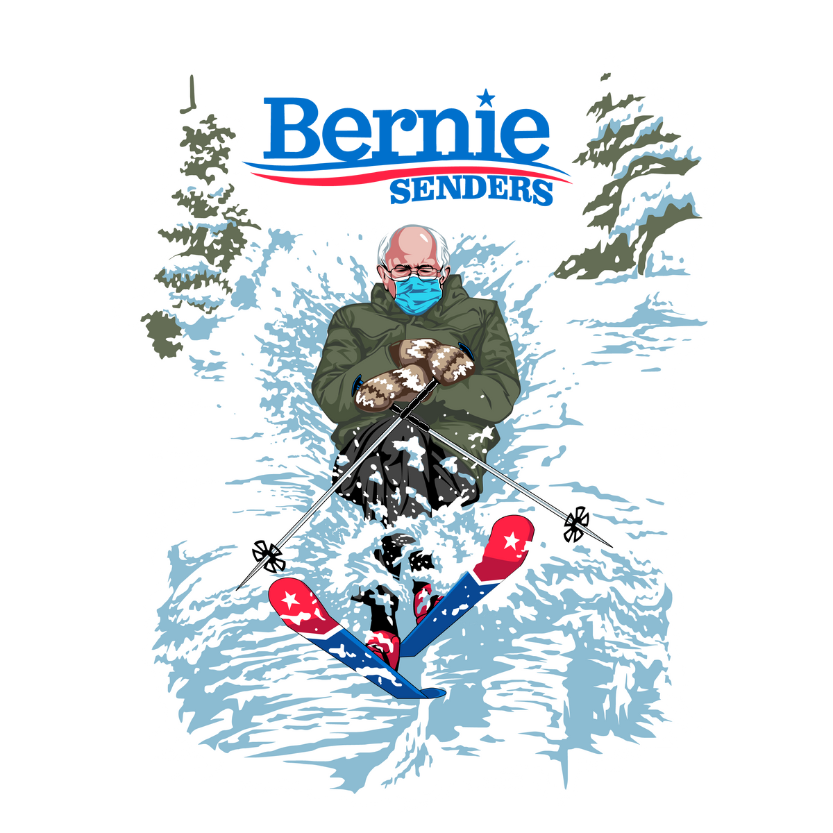 Bernie Senders Unisex Lightweight Hoodie - Powderaddicts